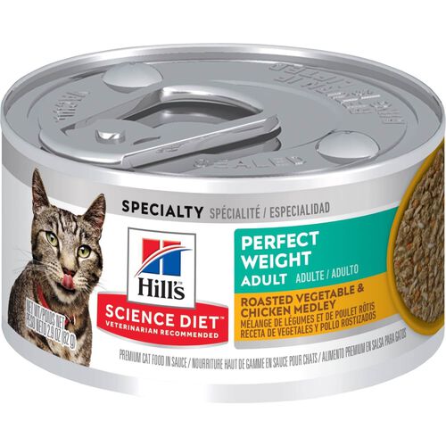 Hill'S Science Diet Adult Perfect Weight Roasted Vegetable & Chicken Medley Wet Cat Food