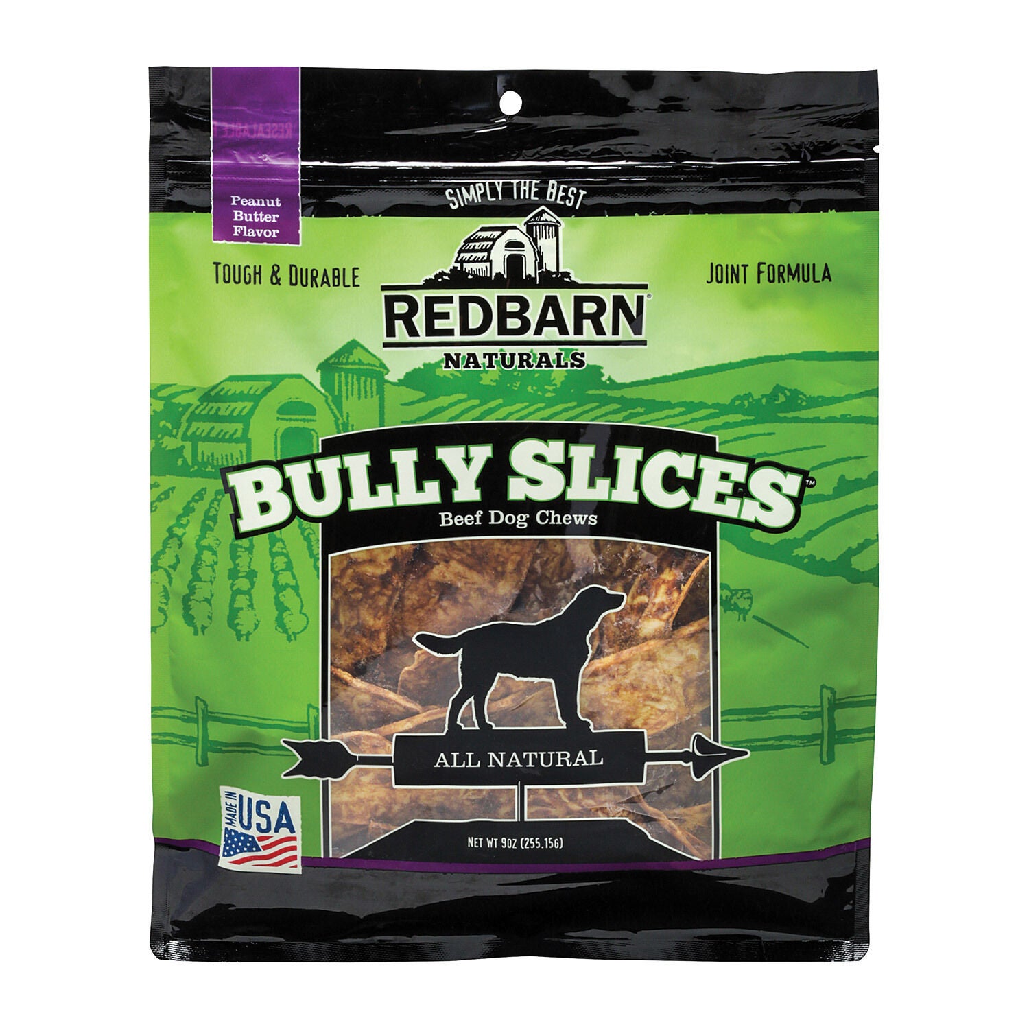 Redbarn Bully Slices Peanut Butter Flavor Dog Treat