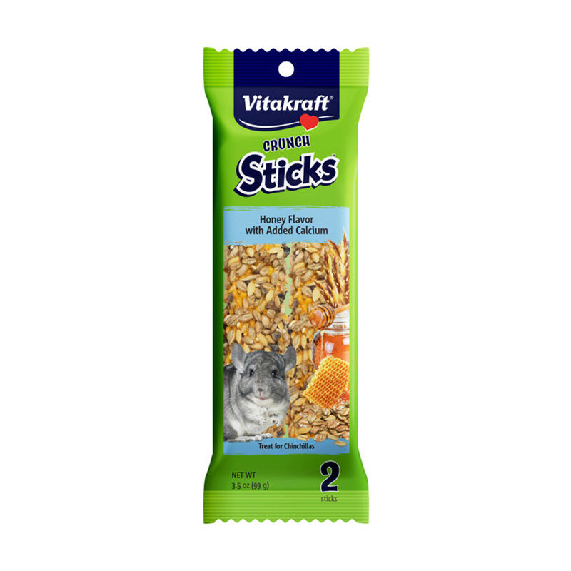Chinchilla Crunch Sticks Honey Flavored With Added Calcium Small Animal Treat