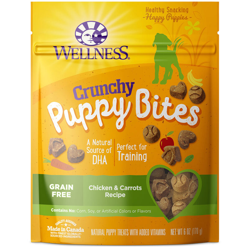 Crunchy Puppy Bites, Chicken & Carrots Recipe Dog Treat image number 1