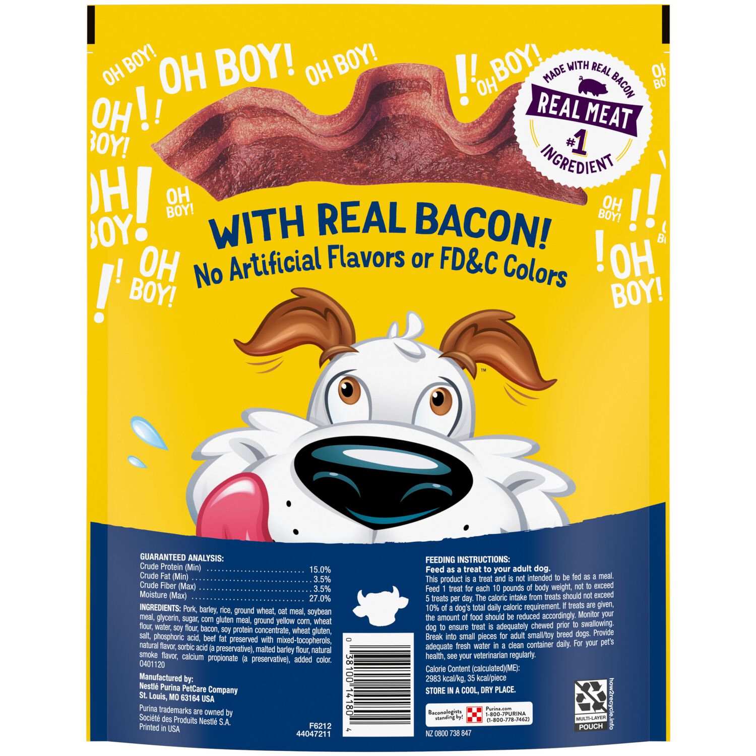 Purina Beggin&rsquo; Strips Bacon & Beef Flavor Soft & Chewy Dog Treats, 25-Oz