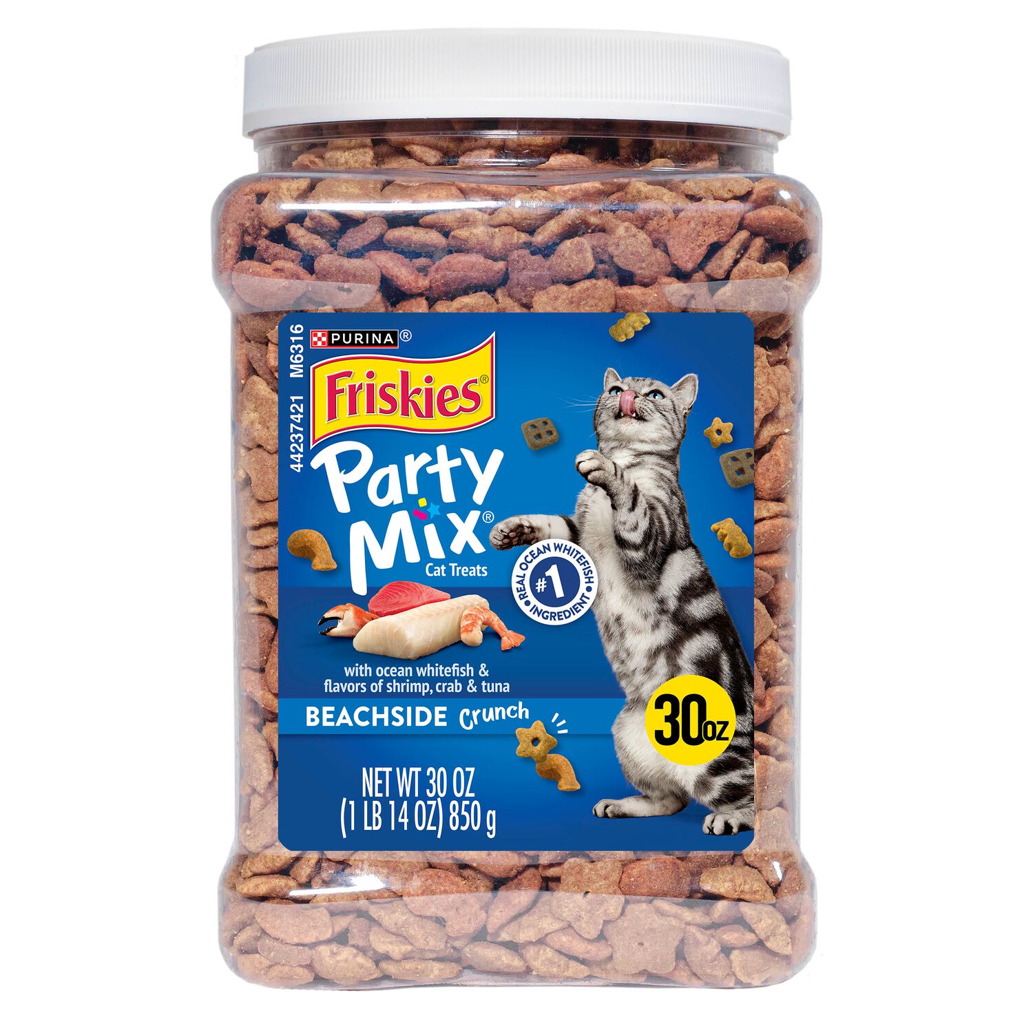 Purina Friskies Party Mix Beachside Crunch With Real Whitefish Crunchy Cat Treats