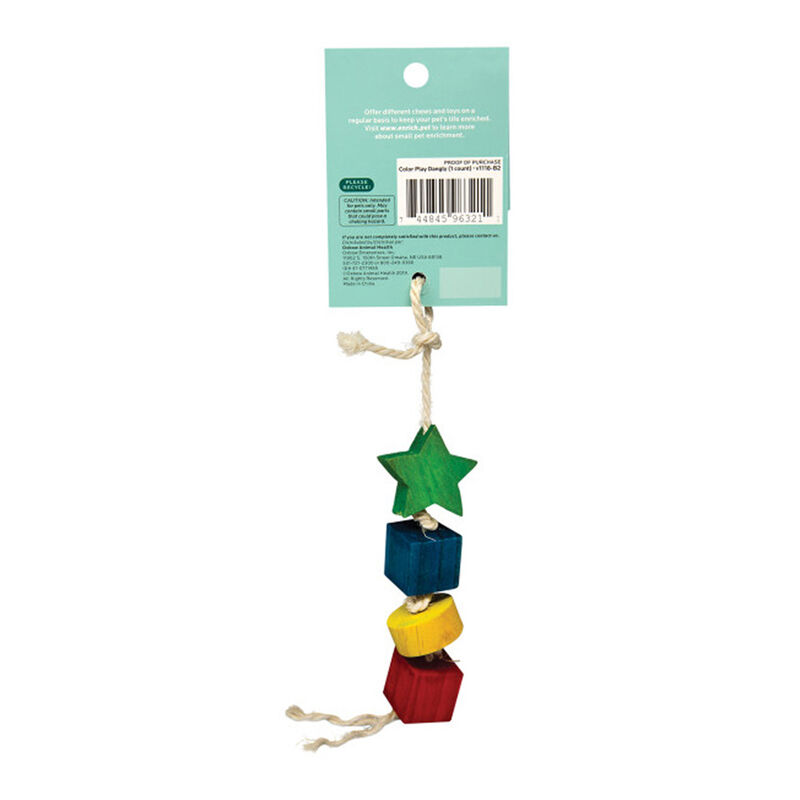 Enriched Life Color Play Dangly Toy For Small Animals