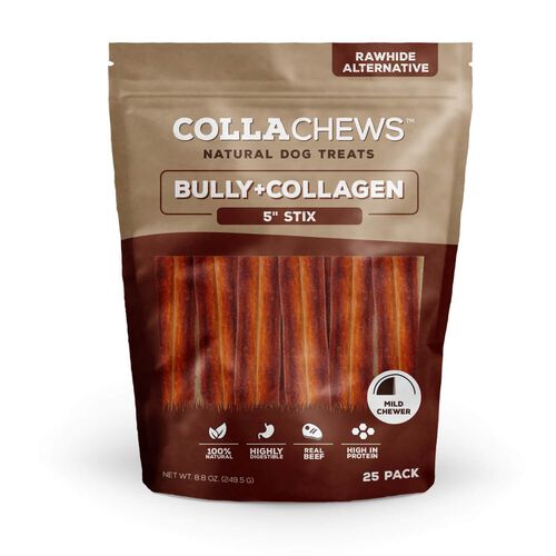 Colla Chews 5" Collagen Sticks Bully Flavor Dog Treats