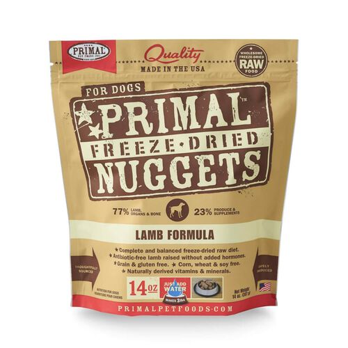 Primal Freeze Dried Nuggets Lamb Formula Dog Food