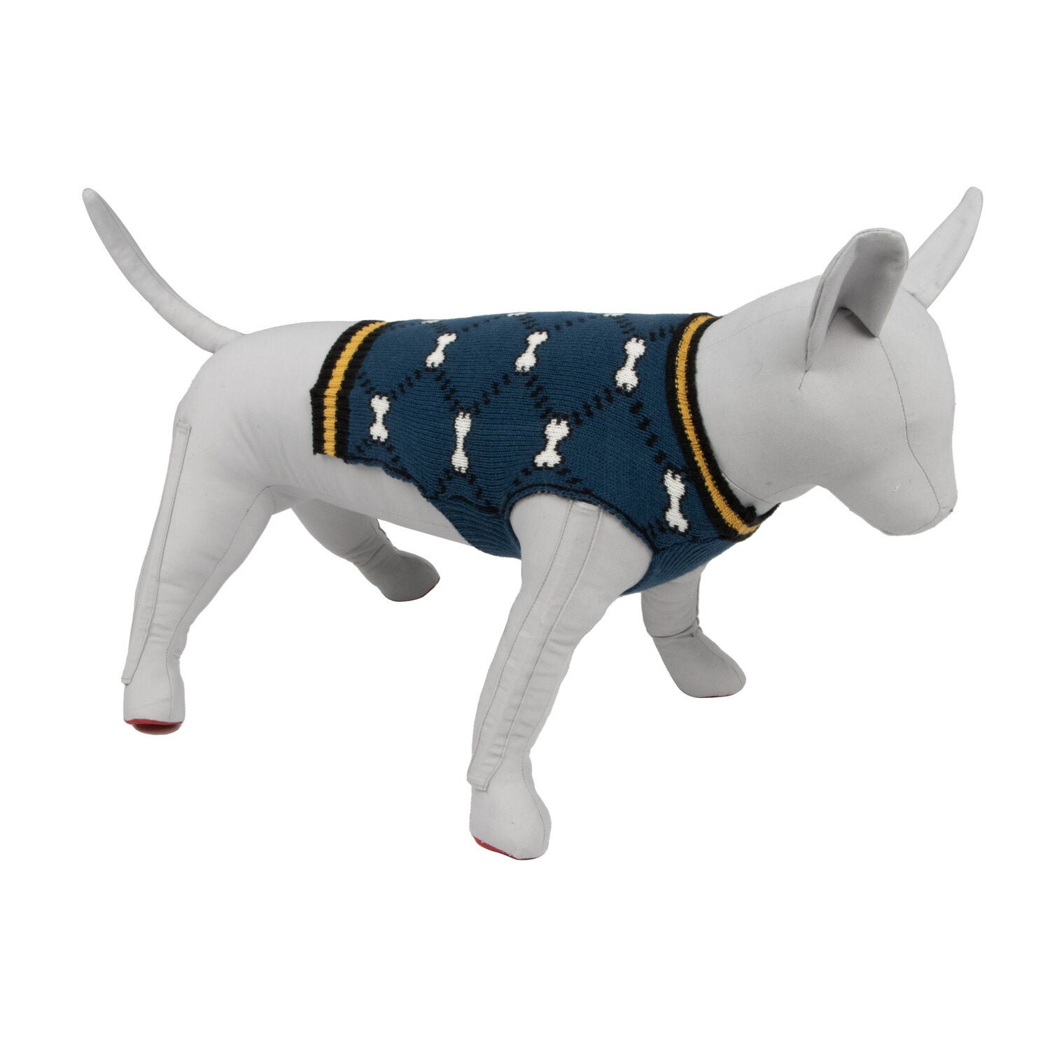 Simply Dog Blue Diamond Bone Dog Sweater, Extra Large