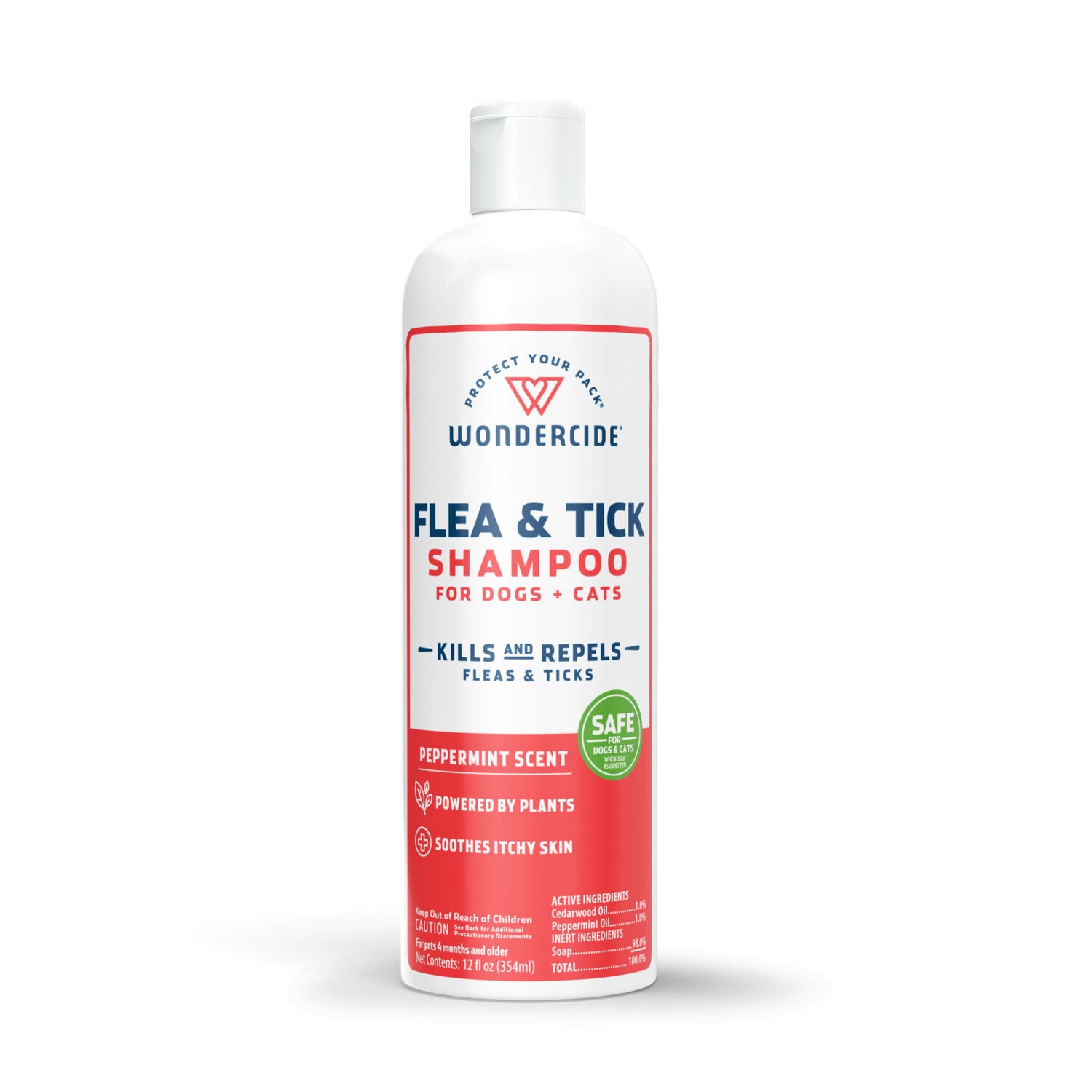 Wondercide Flea & Tick Shampoo For Dogs + Cats With Natural Essential Oils, 12Oz