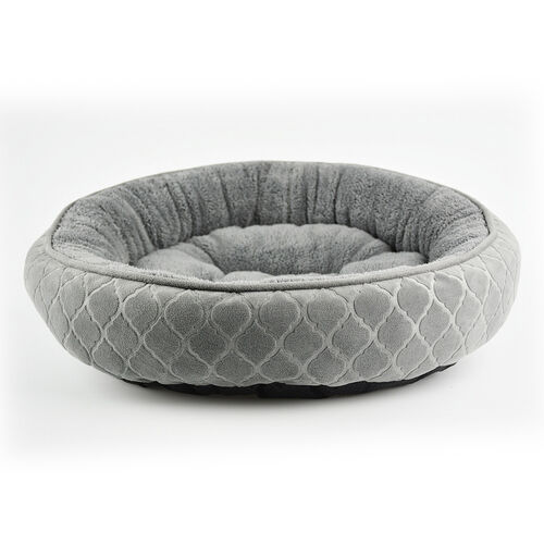 Round Bed Grey