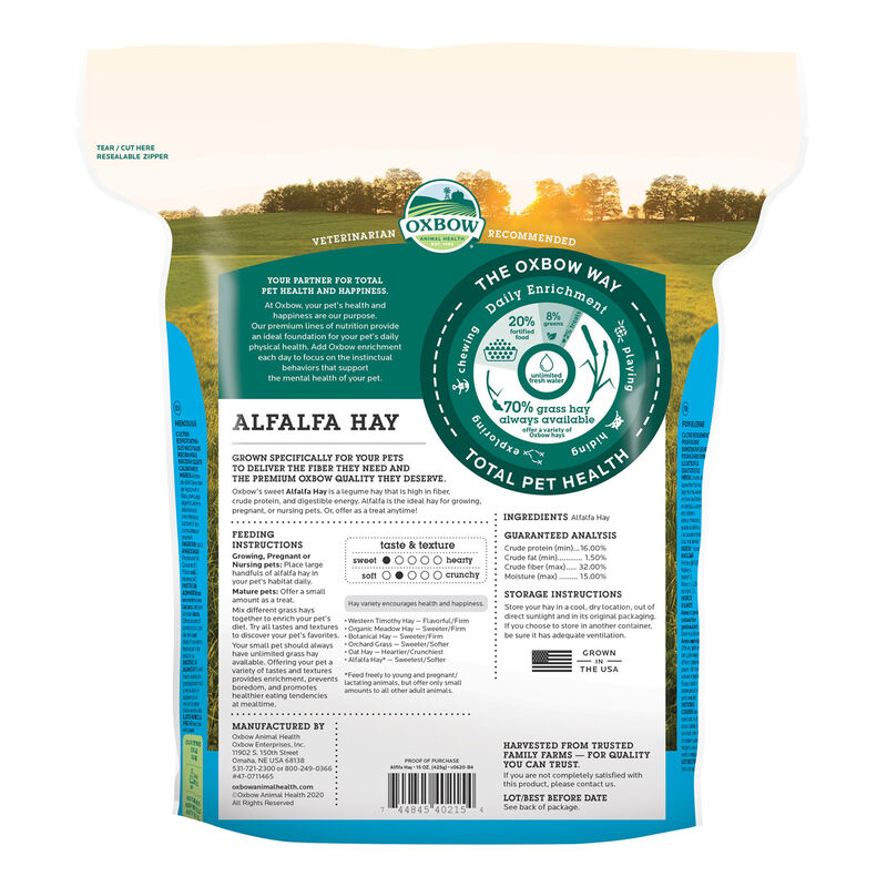 Alfalfa Hay For Small Animals