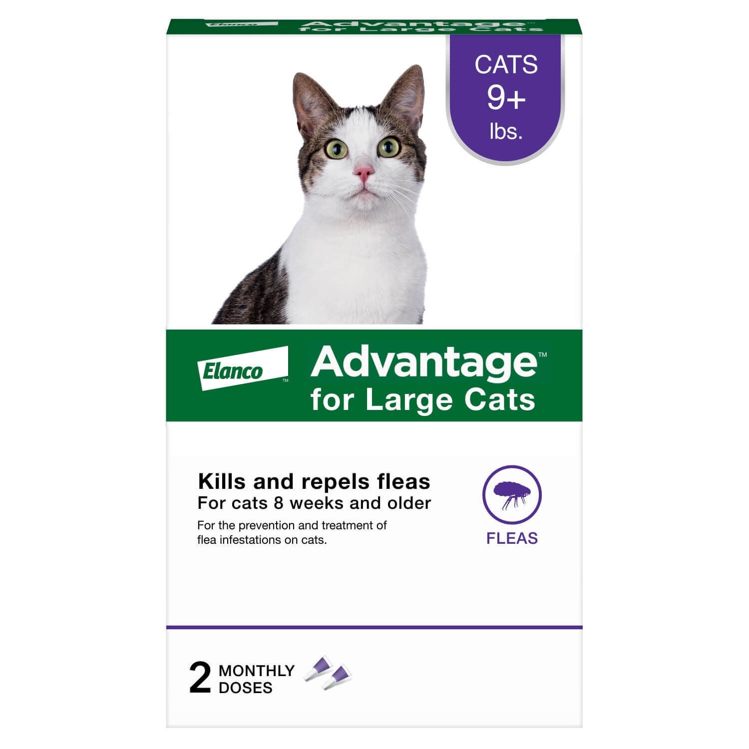 Advantage Topical Flea Prevention For Large Cats 9 Lbs 2pk Pet Supermarket