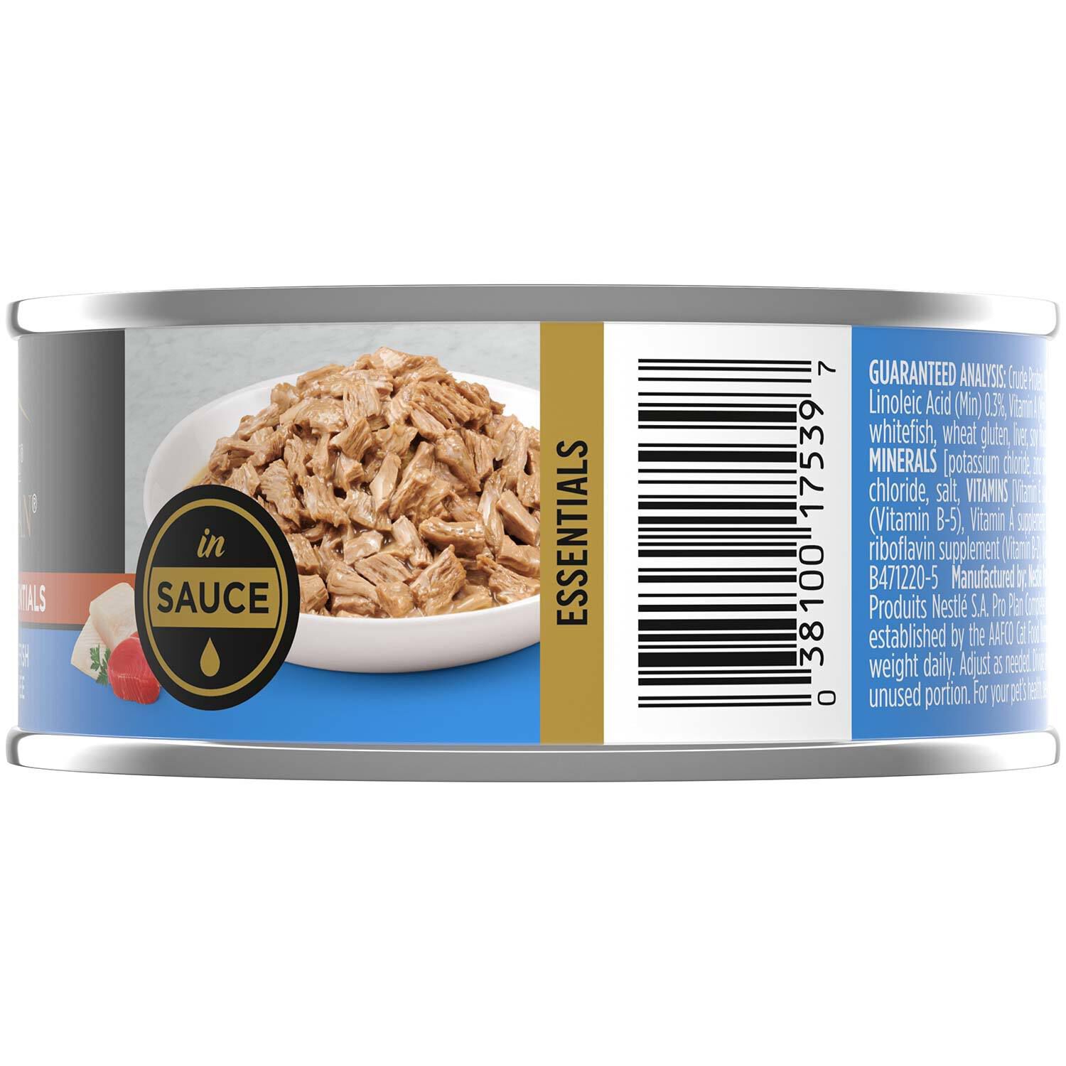 Purina Pro Plan Ocean Whitefish & Tuna Entree In Sauce Cat Food