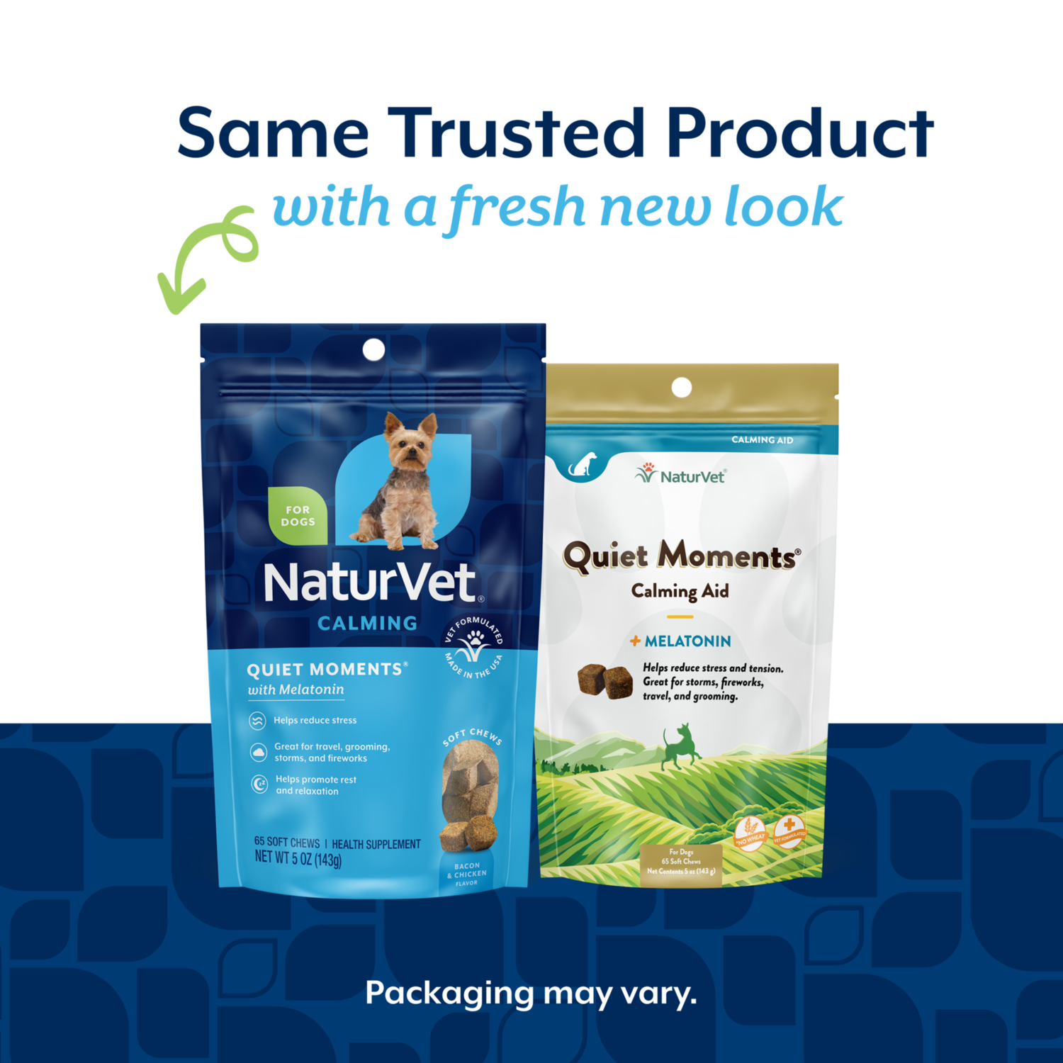 Naturvet Quiet Moments Calming Aid + Melatonin Soft Chew Dog Supplements