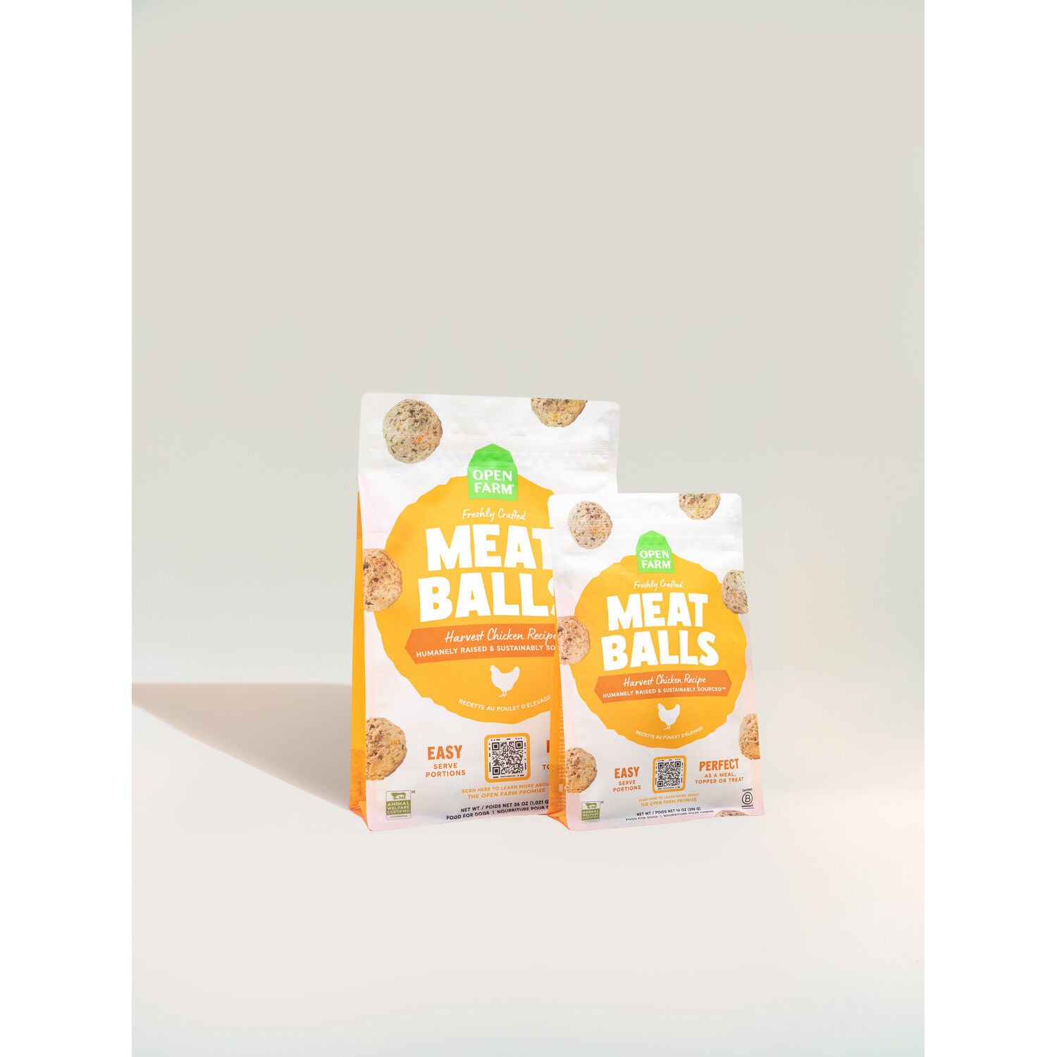 Open Farm Freshly Crafted Meatballs Frozen Dog Food - Harvest Chicken Recipe