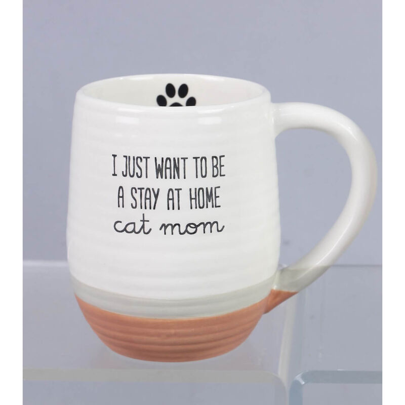 Ceramic Stay At Home Cat Mom Mug image number 3