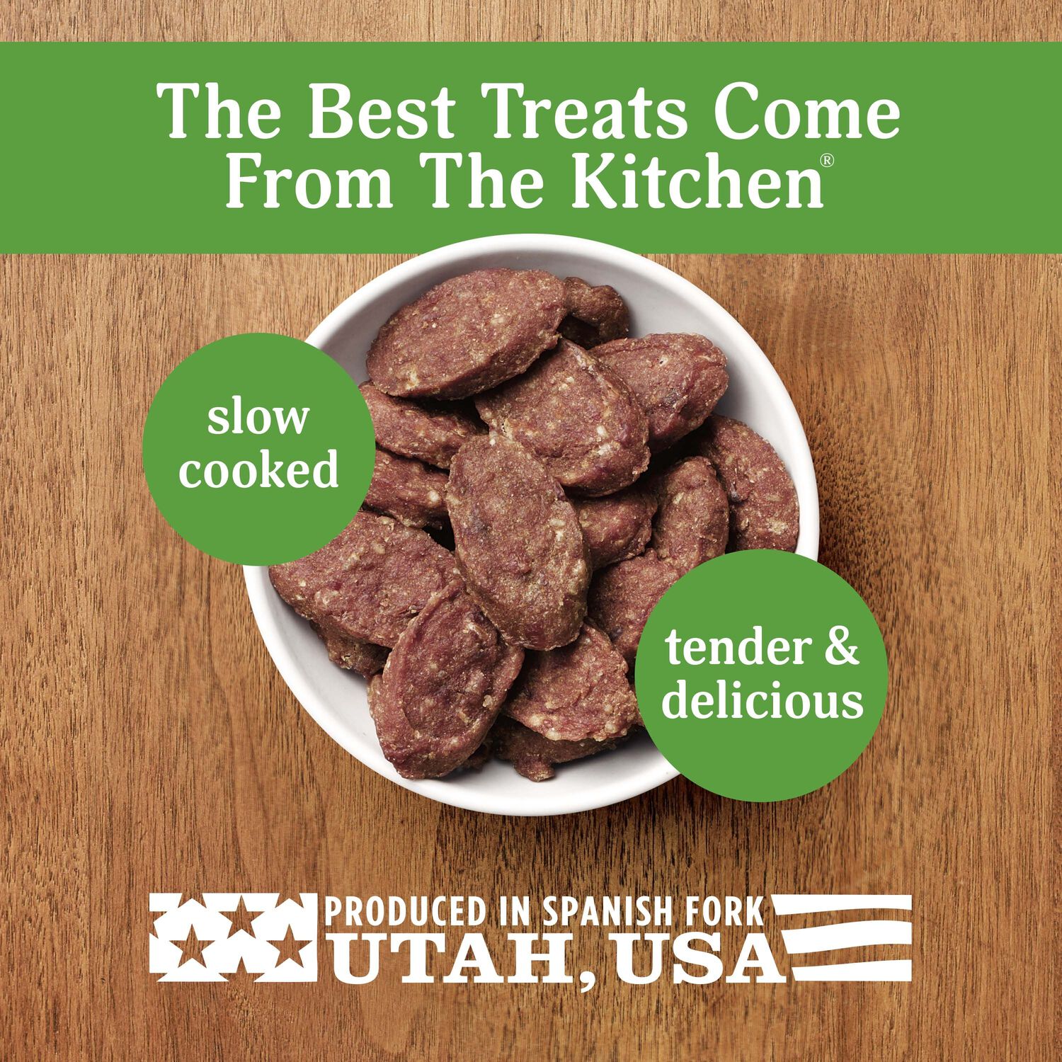 Milo&rsquo;S Kitchen Beef Sausage Slices With Rice Soft & Chewy Dog Treats, 10-Oz