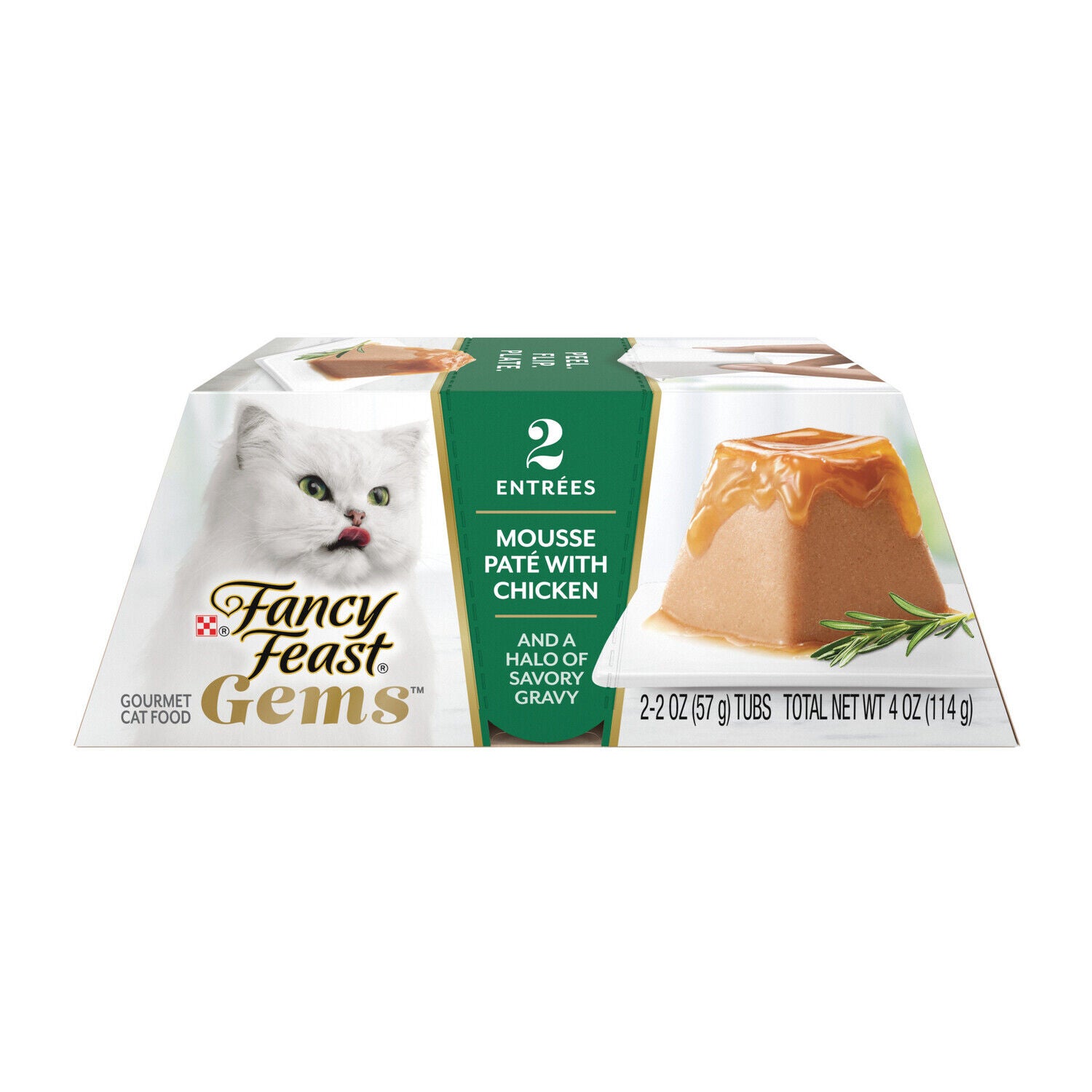 Fancy Feast Gems Pate Cat Food Mousse With Chicken And A Halo Of Savory Gravy Wet Cat Food - 4-Oz - Pack Of 8