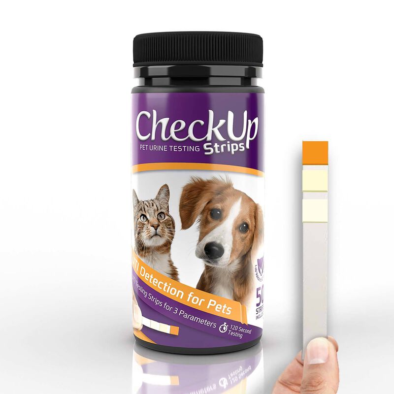 Dog & Cat Urine Testing Strips For Detection Of  Uti, Nitrite, Leukocytes, P H - 50 Count image number 1