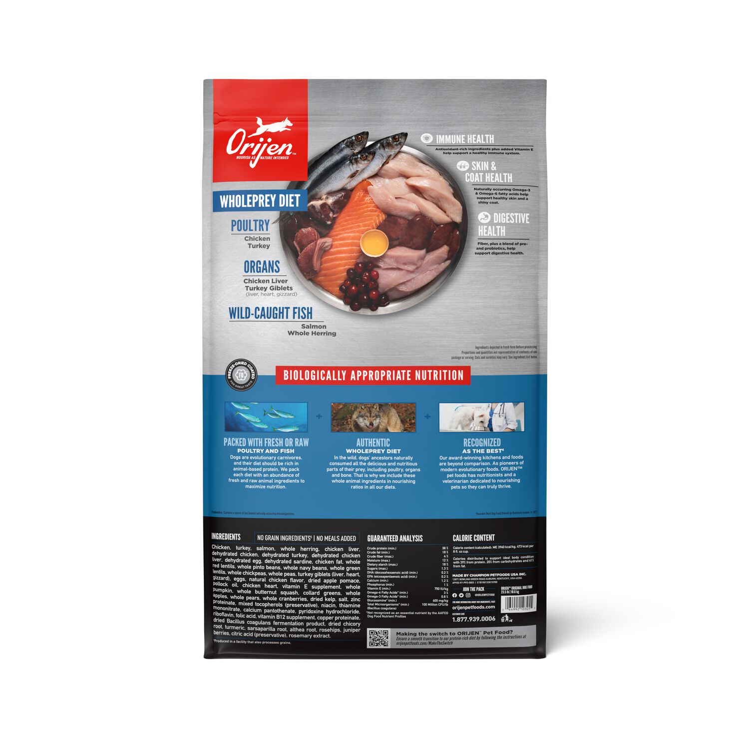 Orijen Original Grain-Free High-Protein Dry Dog Food, 23.5-Lb Bag