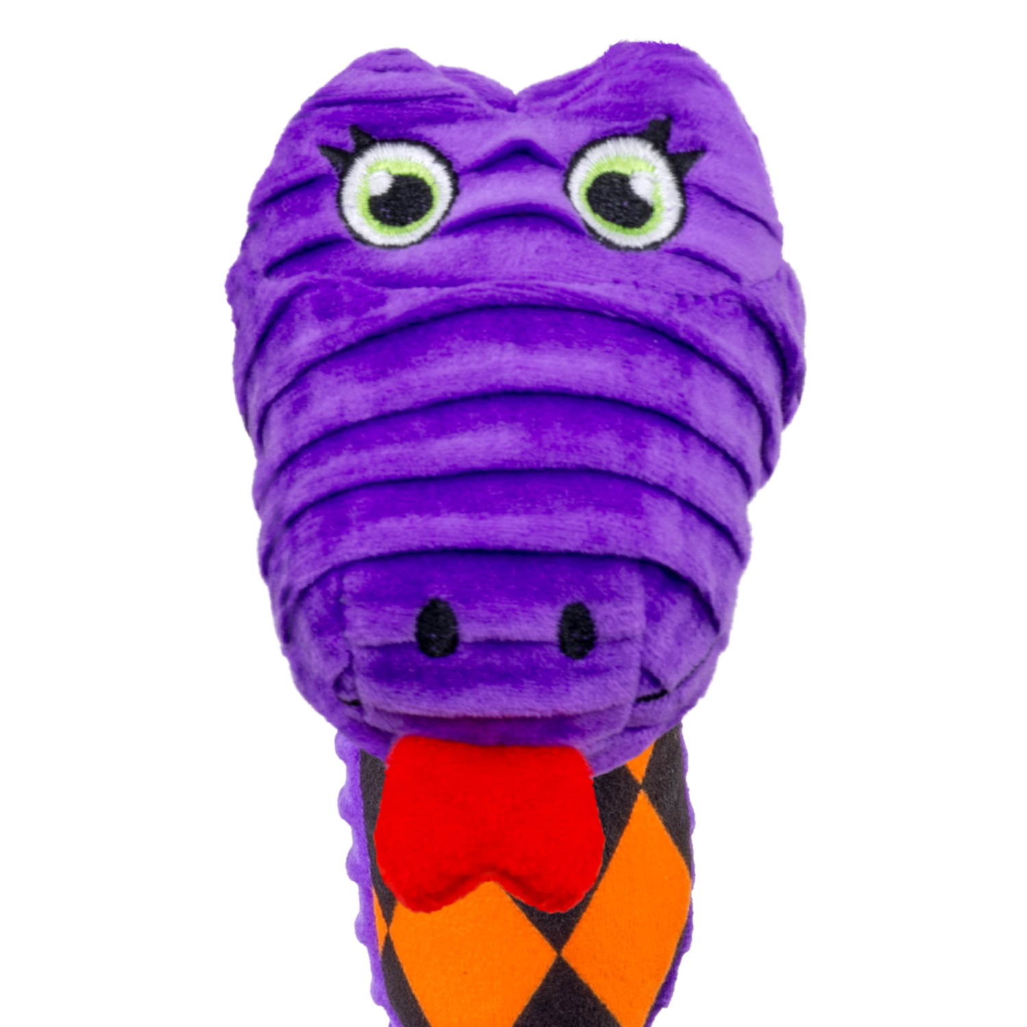 Kong Halloween Knots Snake Squeaky Plush Tug Dog Toy, Purple, Medium/Large