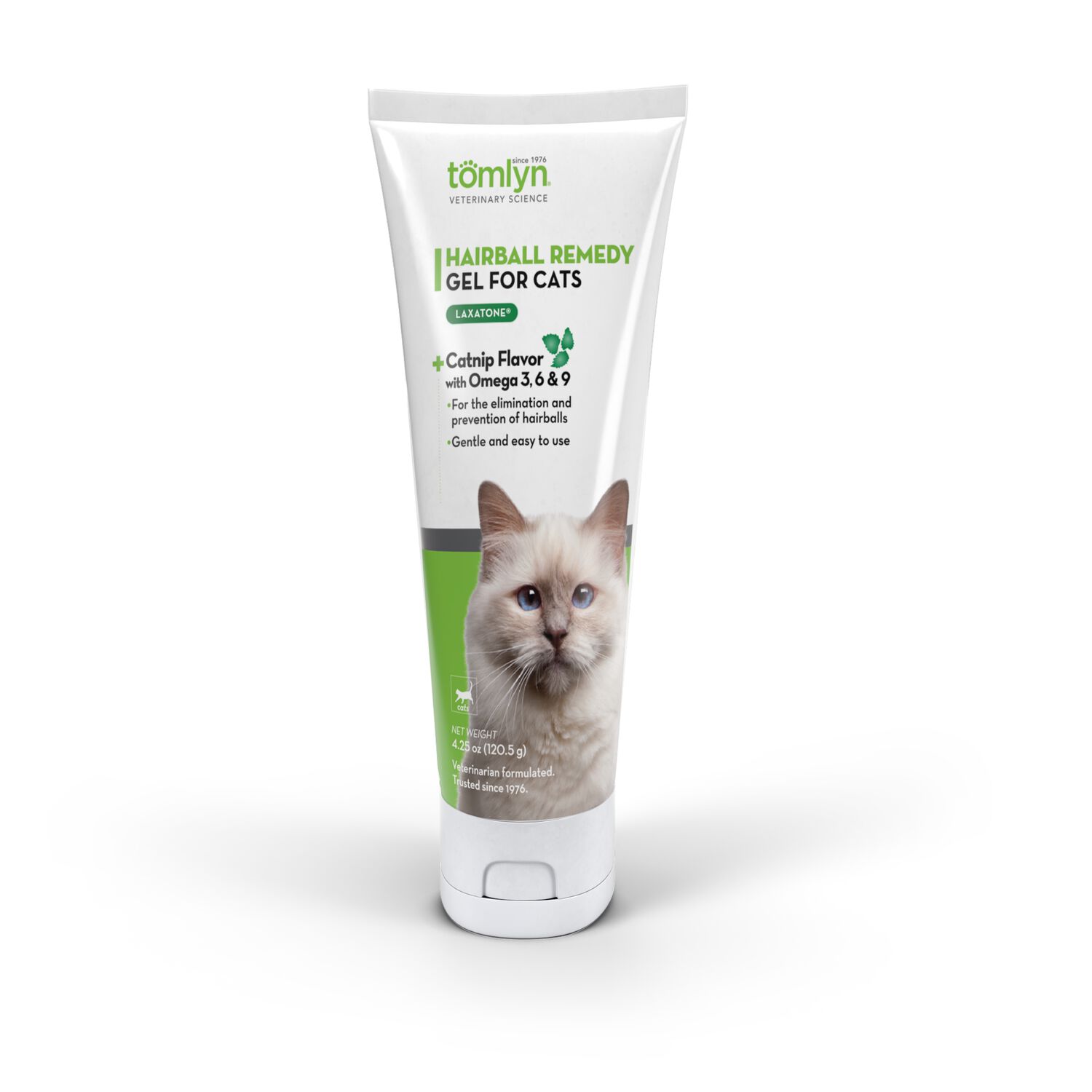 Tomlyn Laxatone Hairball Remedy Gel For Cats & Kittens, Catnip Flavor, 4.25-Oz Tube
