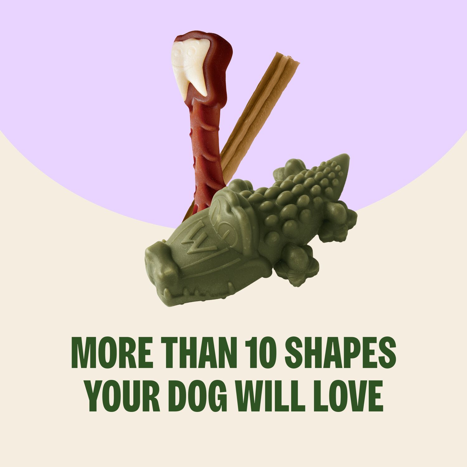 Whimzees Grain-Free Small Alligator Dental Treats For Dogs, 24-Ct