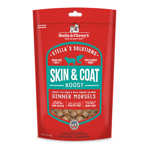 Stella & Chewy'S Solutions Skin & Coat Boost Grass Fed Lamb & Wild Caught Salmon Dinner Morsels Dog Food