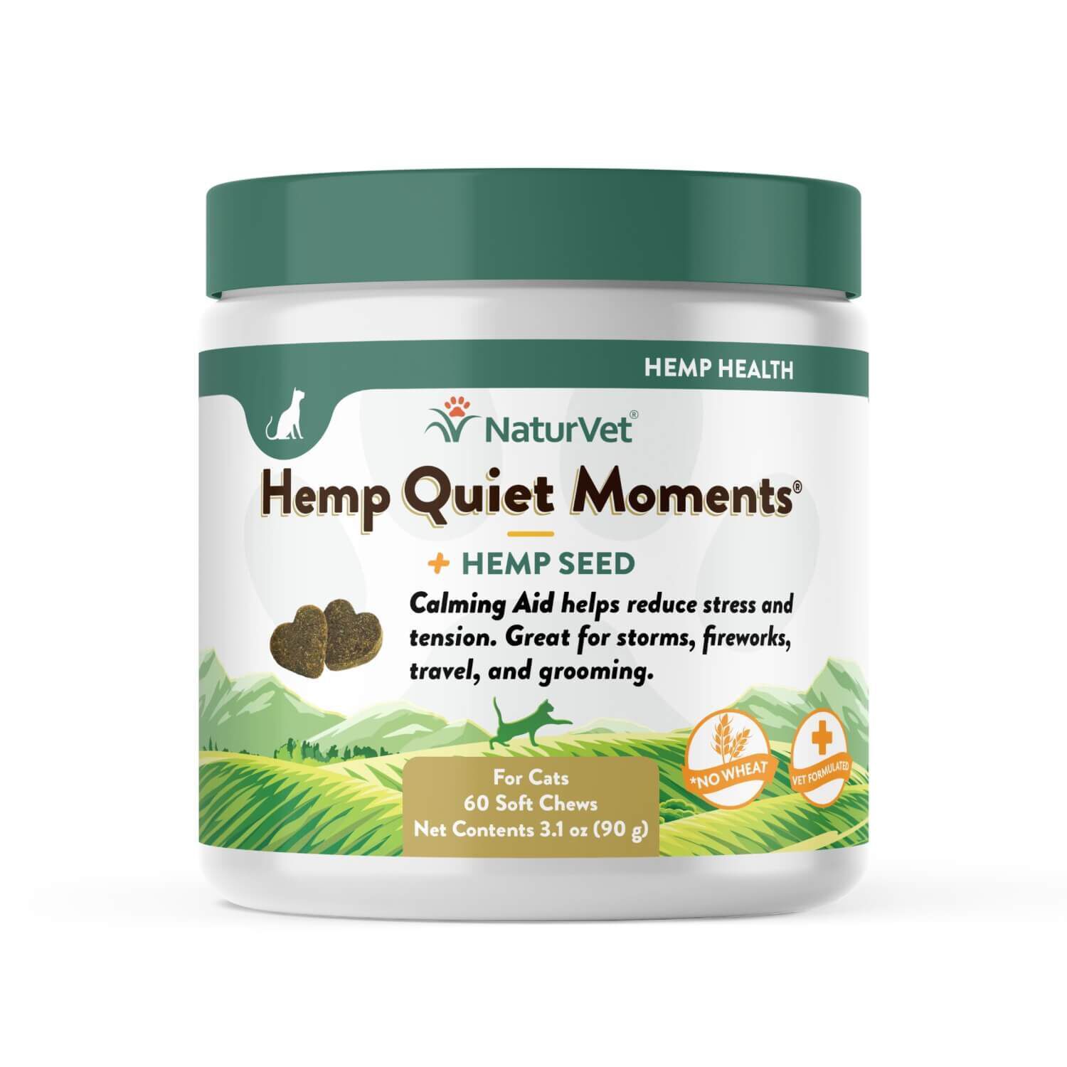 Naturvet Hemp Quiet Moments Calming Aid Soft Chews For Cats