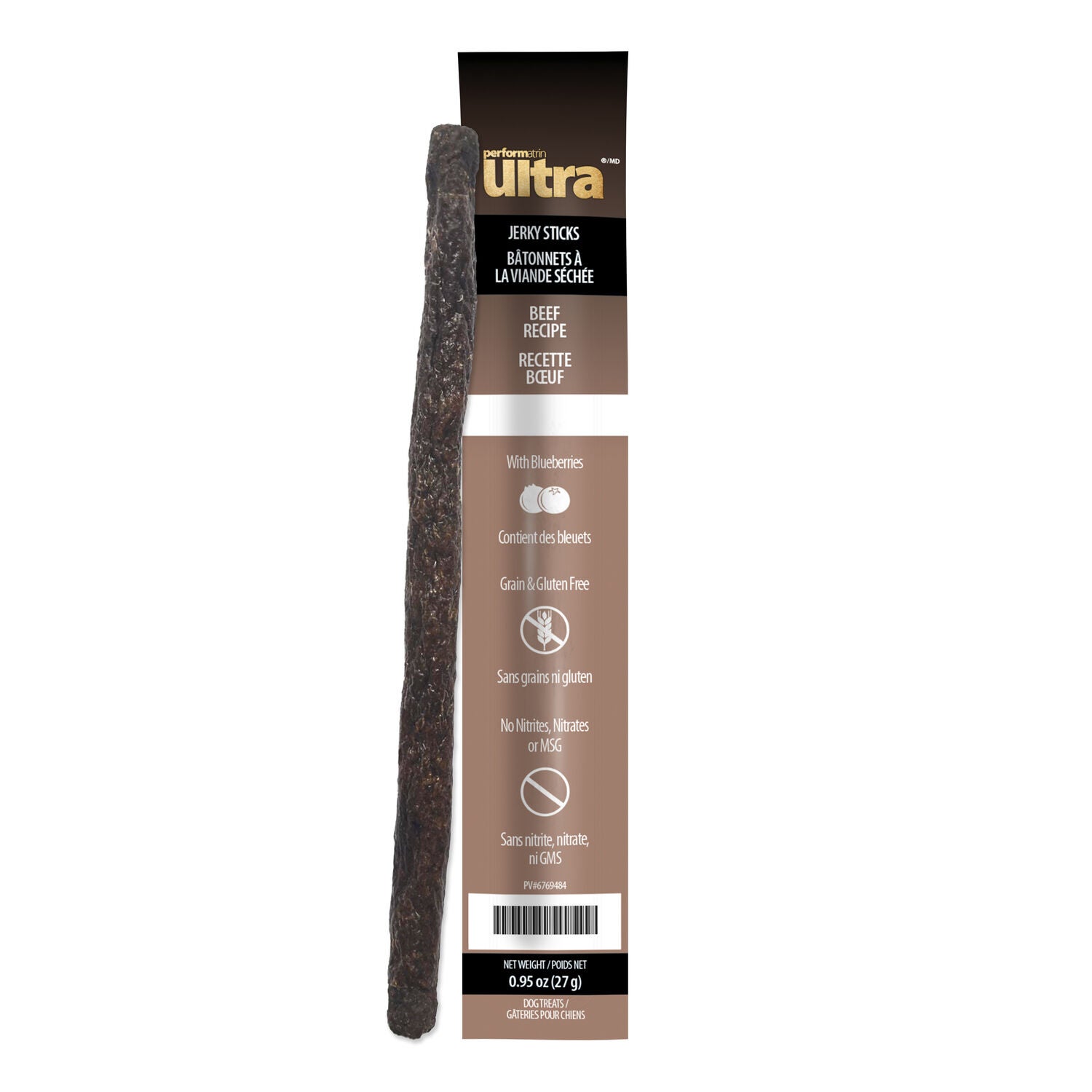Performatrin Ultra&nbsp;Jerky Sticks Beef Recipe Dog Treats, 1-Each