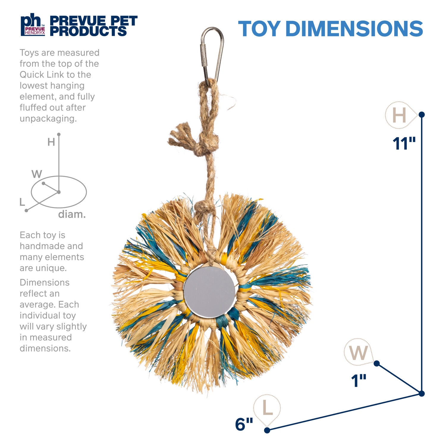 Prevue Pet Products Sunburst Preen And Pacify Bird Toy