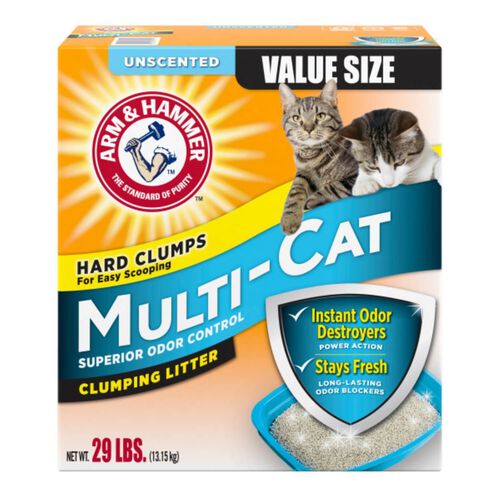 Arm & Hammer Multi Cat Clumping Cat Litter, Unscented