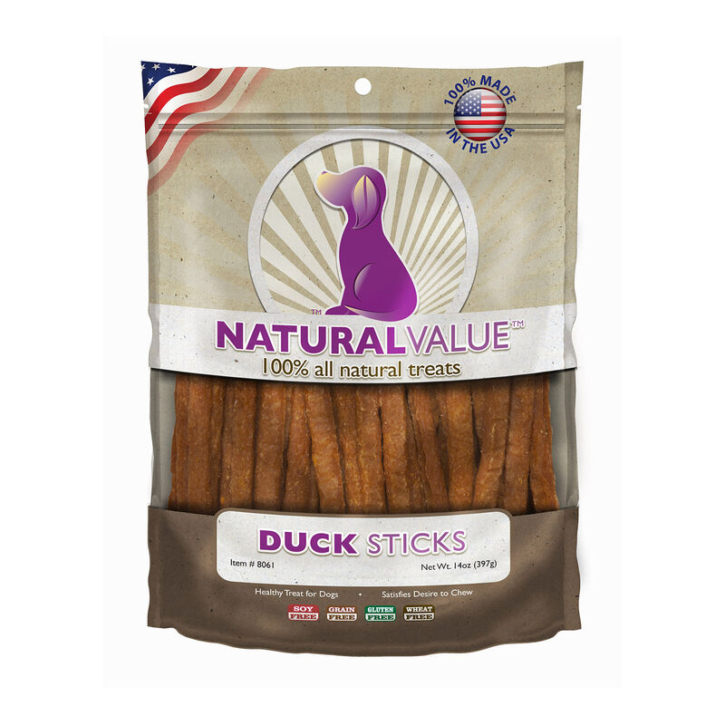 Natural Value Duck Sticks Dog Treat image number 1