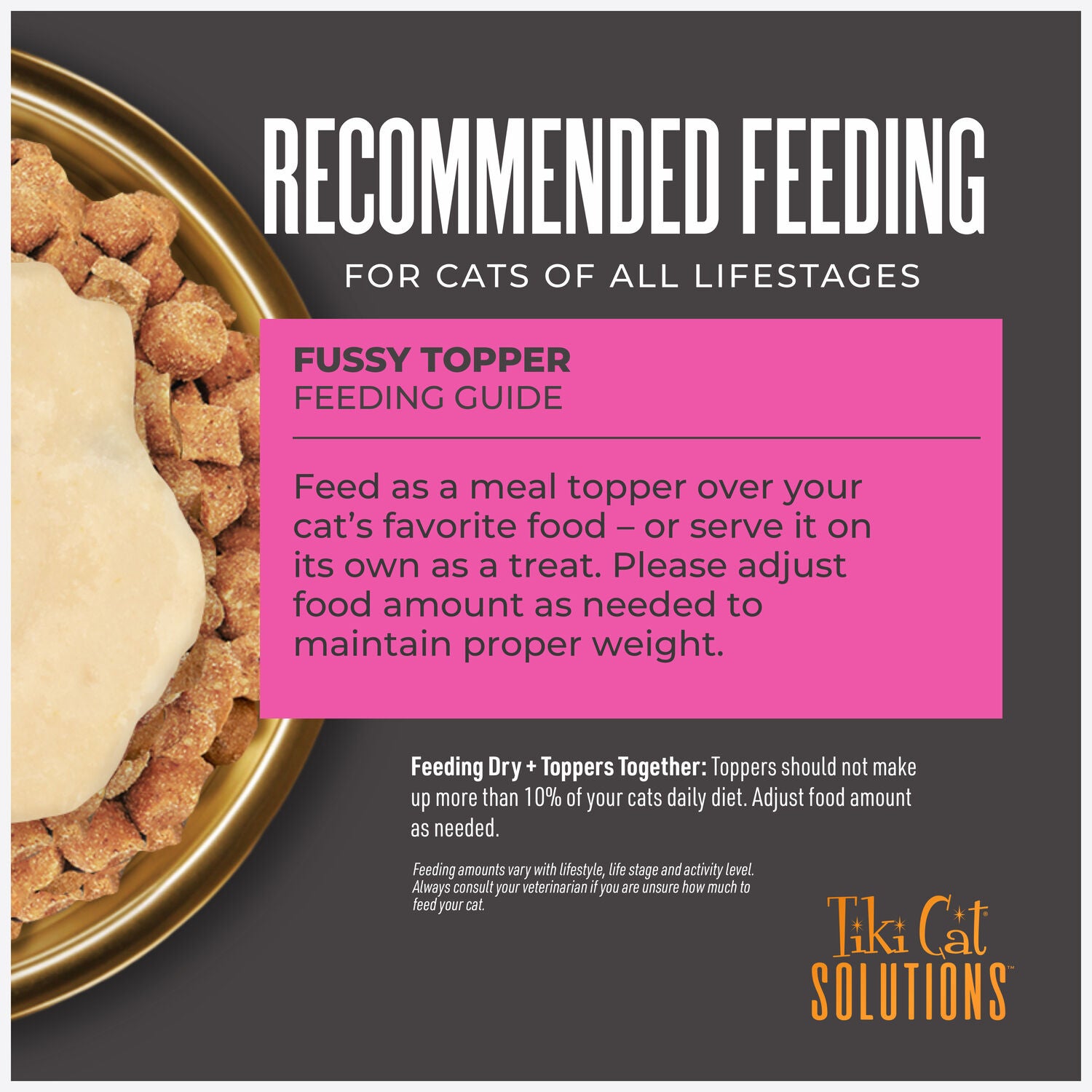 Tiki Cat Solutions Topper, Fussy, Tuna Recipe In Broth, 1.5 Oz. Pouch