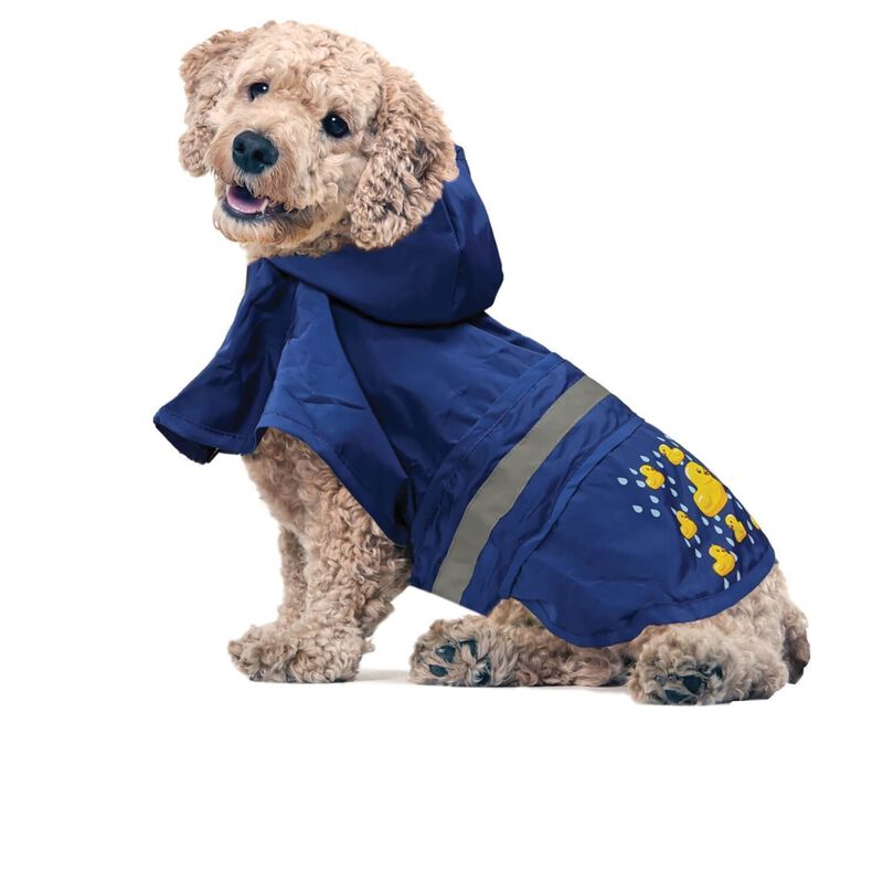Fashion Pet Ducky Raincoat For Dogs - Royal Blue