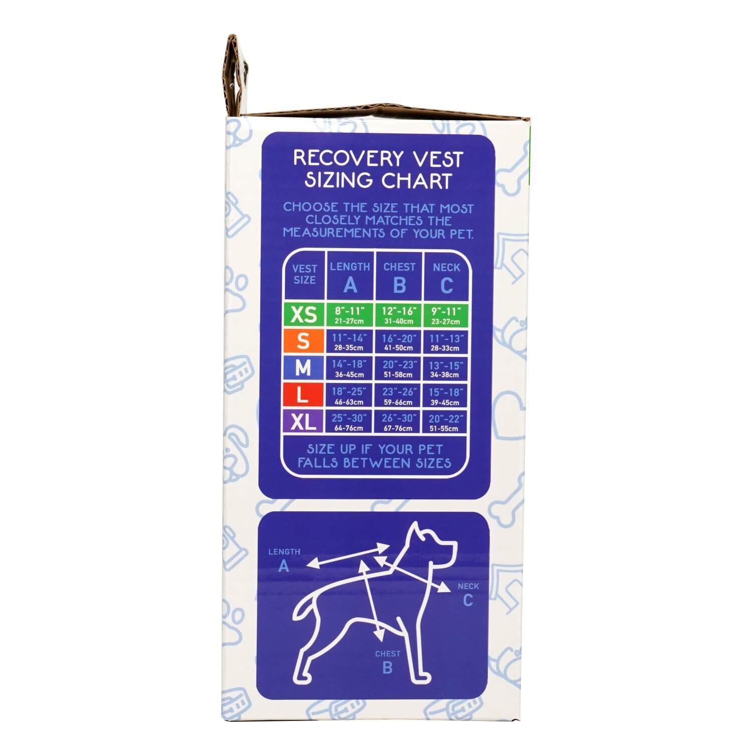 Calm Paws Calming Recovery Vest, Small