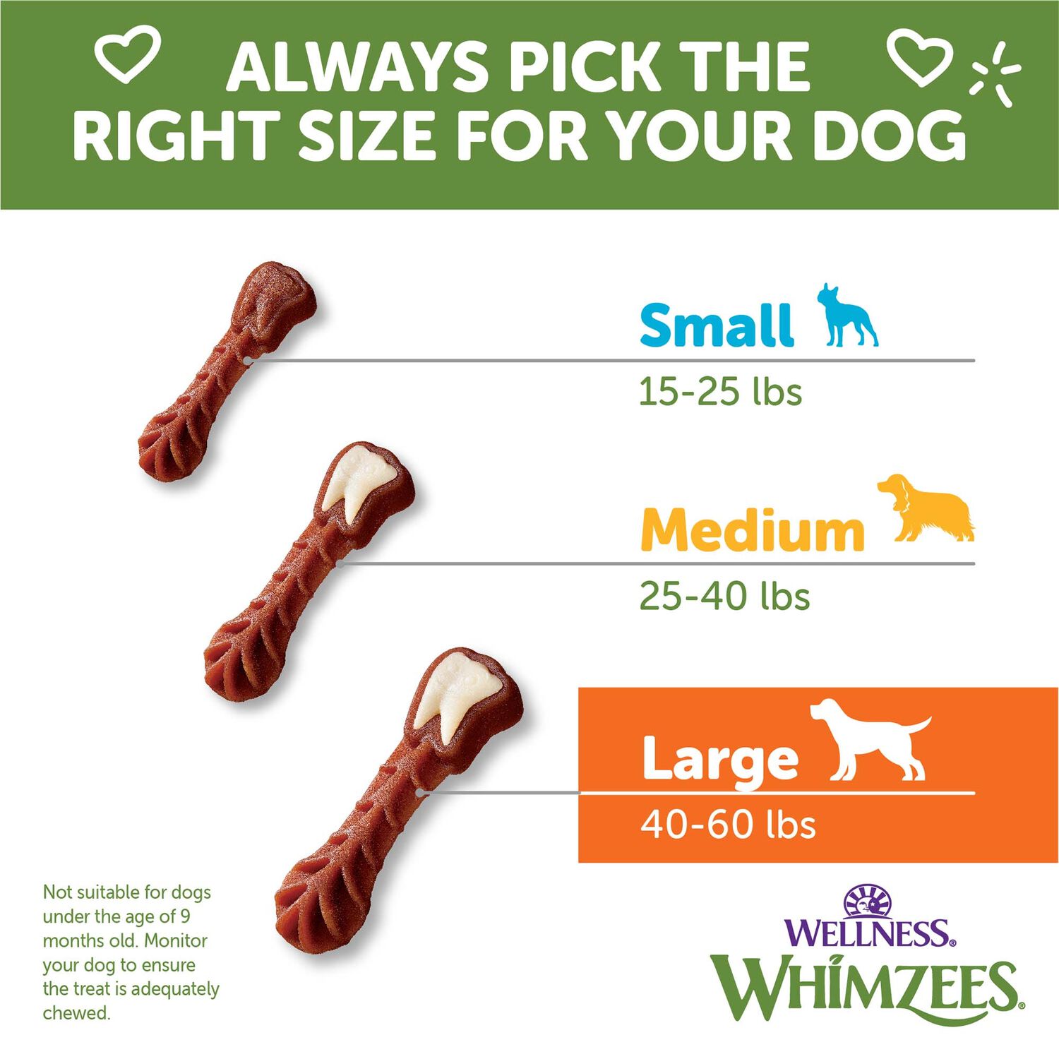 Whimzees By Wellness Natural Dental Chews Dog Treats, Large, 24 Count