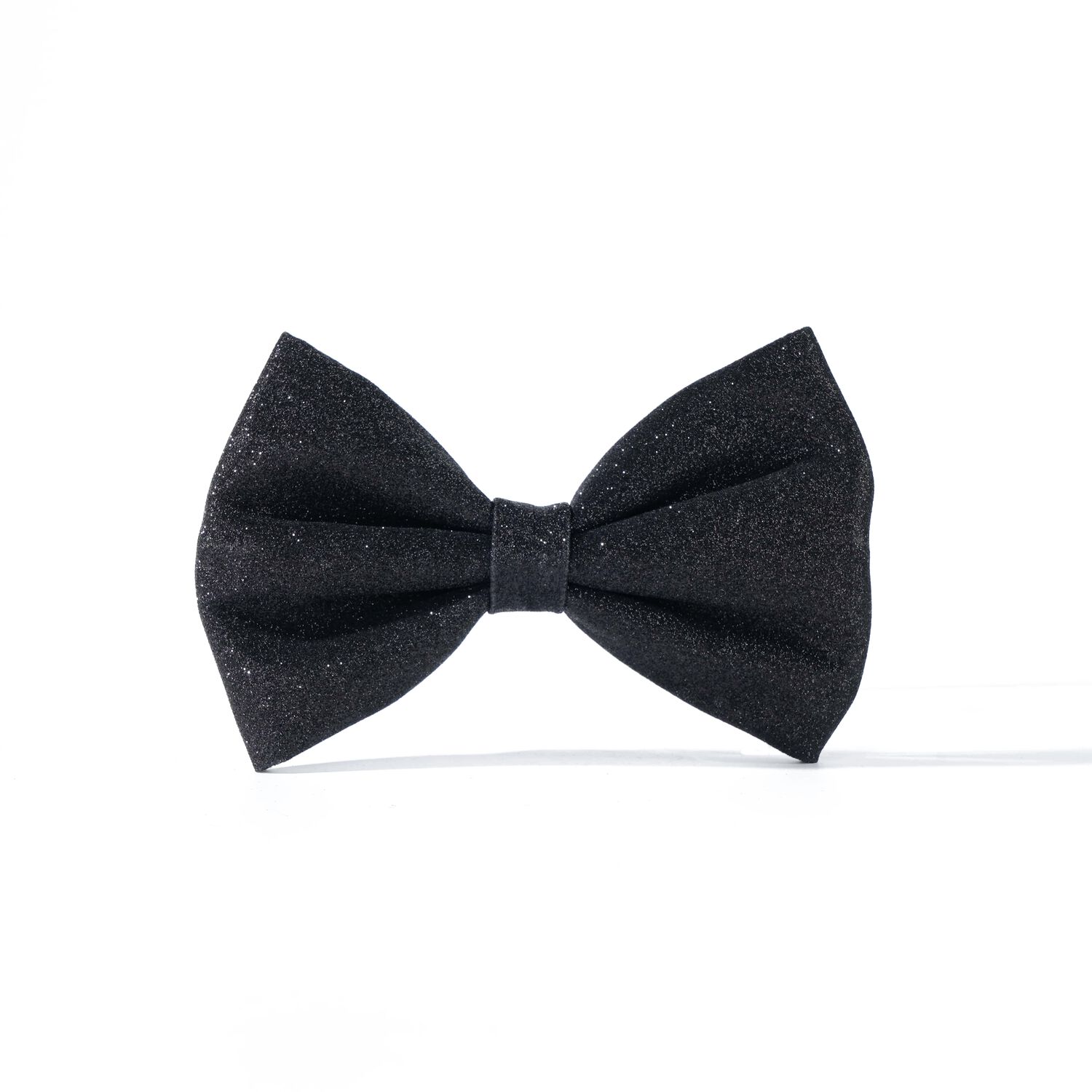 Pink Papyrus Black Glitter Sparkly Pet Bow Accesory, Large