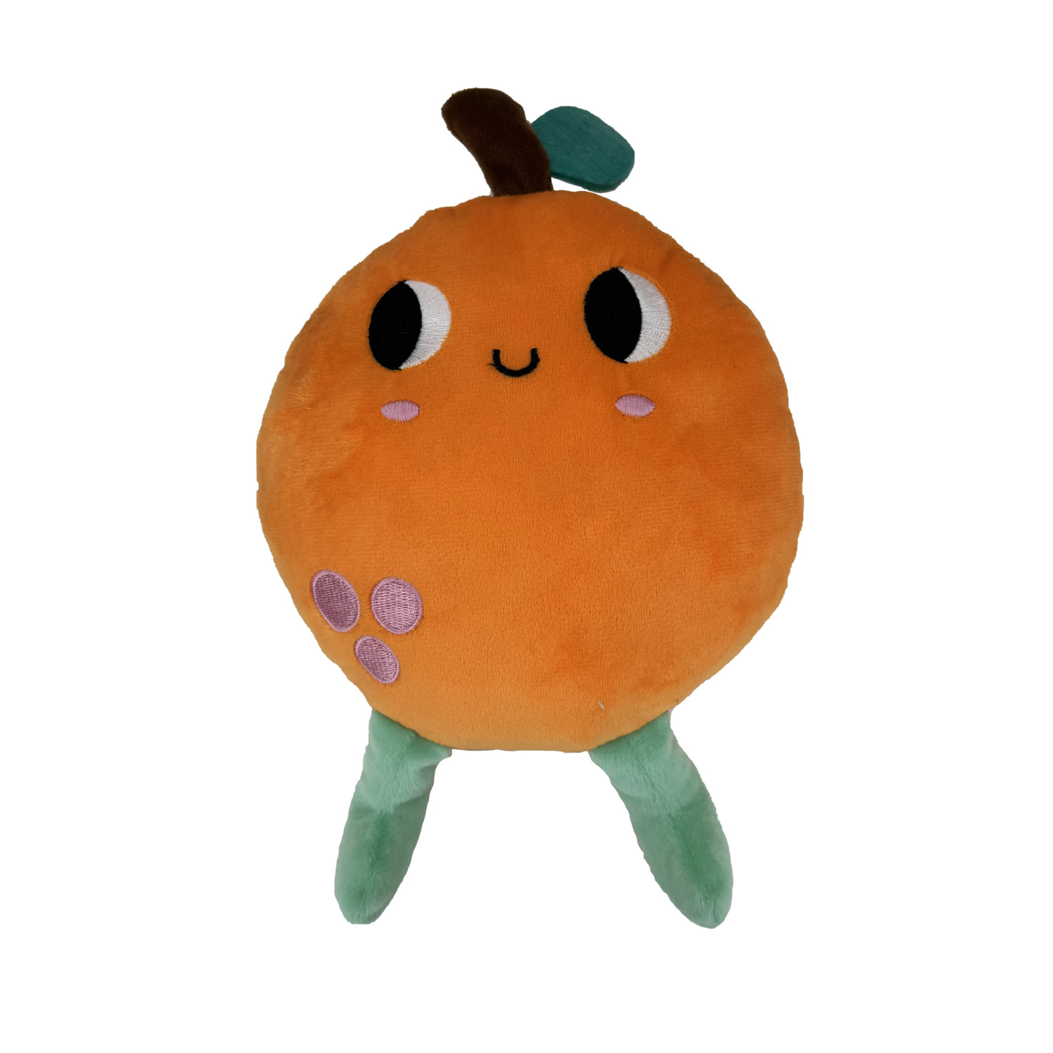 #Bff Juicy Blooms Plush Squeaky Orange Dog Toy, 11"
