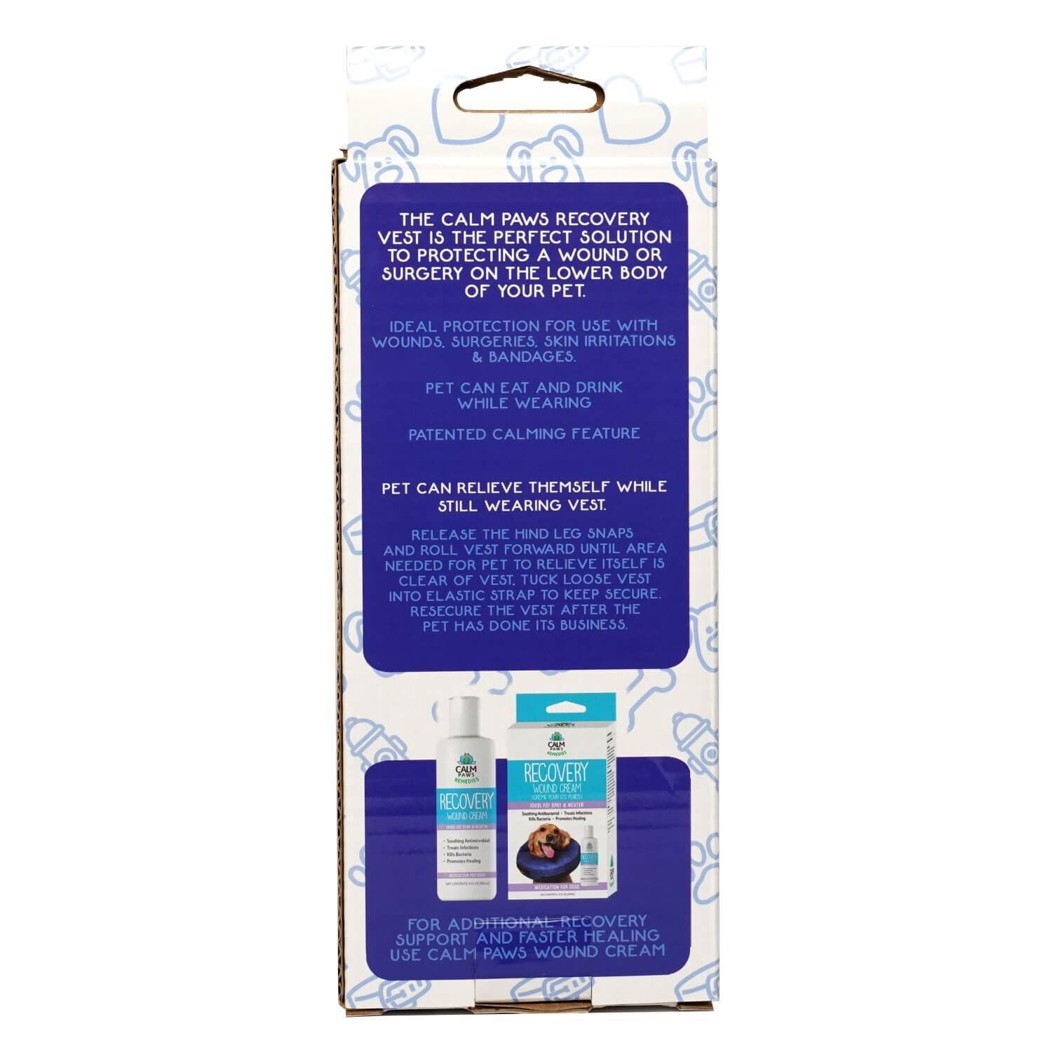 Calm Paws Calming Recovery Vest, Small