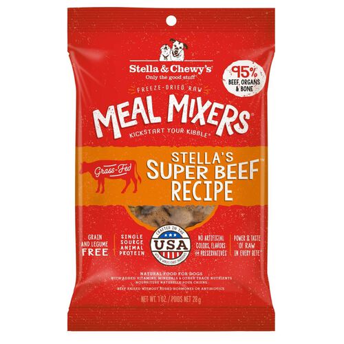 Stella & Chewy'S Freeze Dried Raw Meal Mixers  Super Beef Recipe Meal Mixers Dog Food