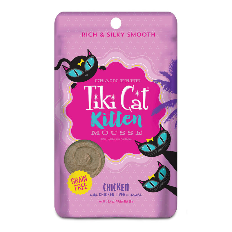 Tiki Cat Chicken With Live In Broth Mousse Wet Cat Food For Kittens