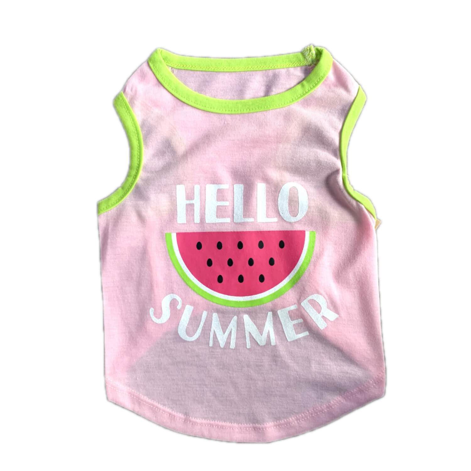 Petrageous Hello Summer Dog Tee, Pink