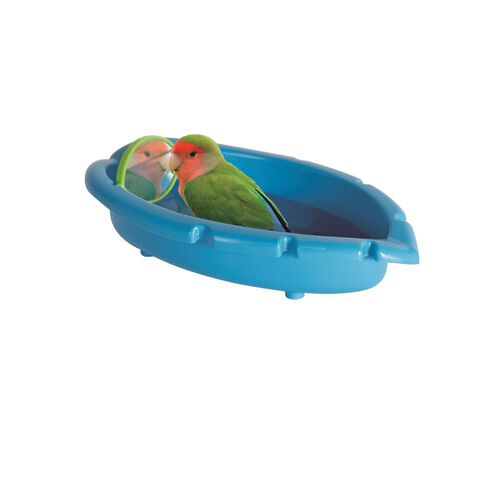 Birdie Bath Tub With Mirror For Birds
