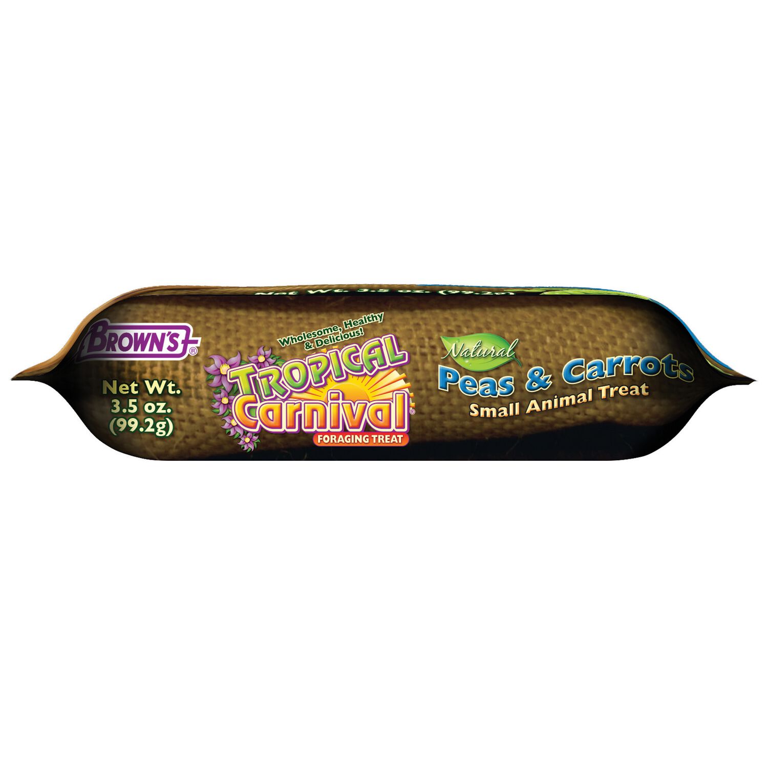 Tropical Carnival Natural Peas & Carrots Small Animal Treats, 3.5-Oz