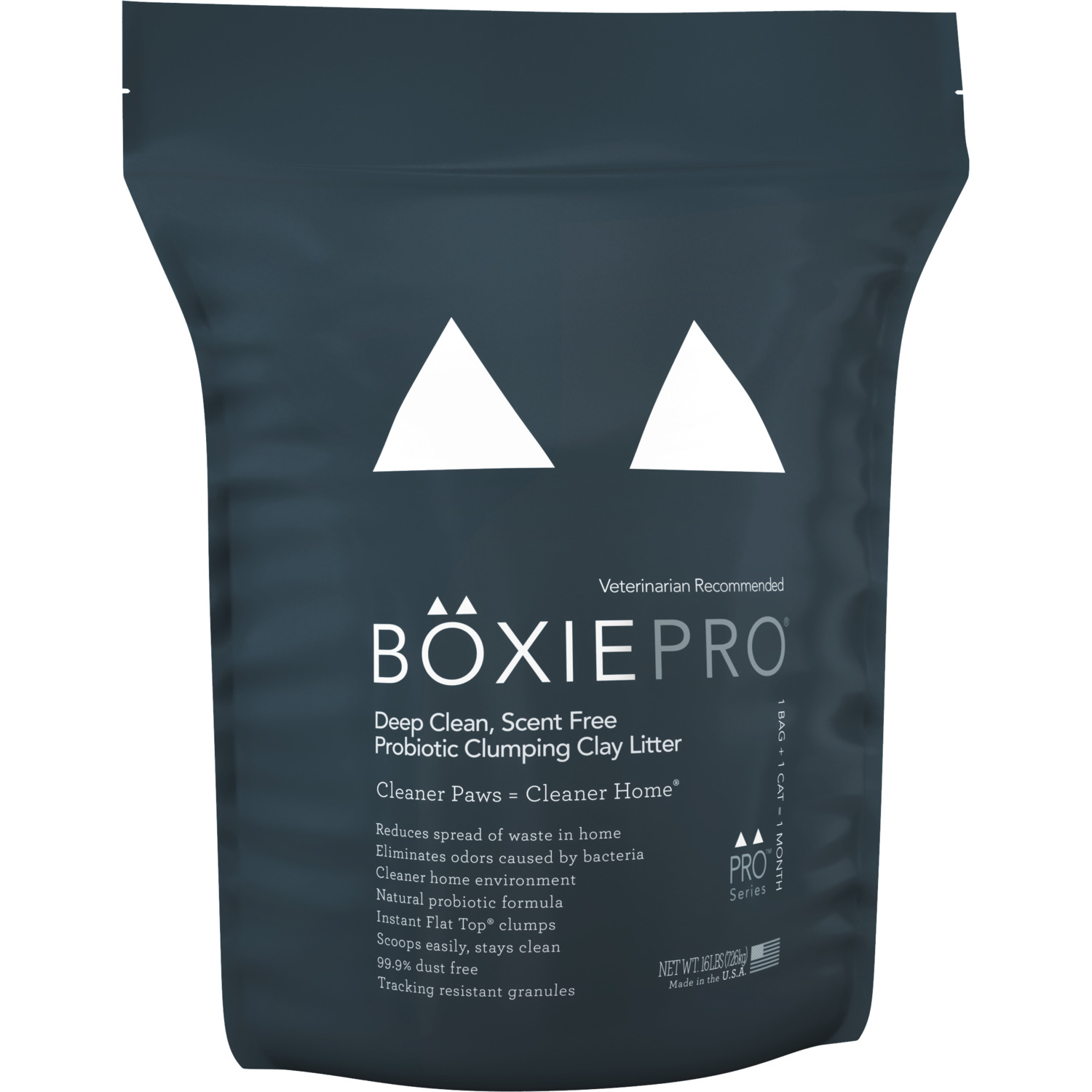 Boxiecat Pro Self Cleaning Probiotic Clumping Clay Cat Litter, 40Lb