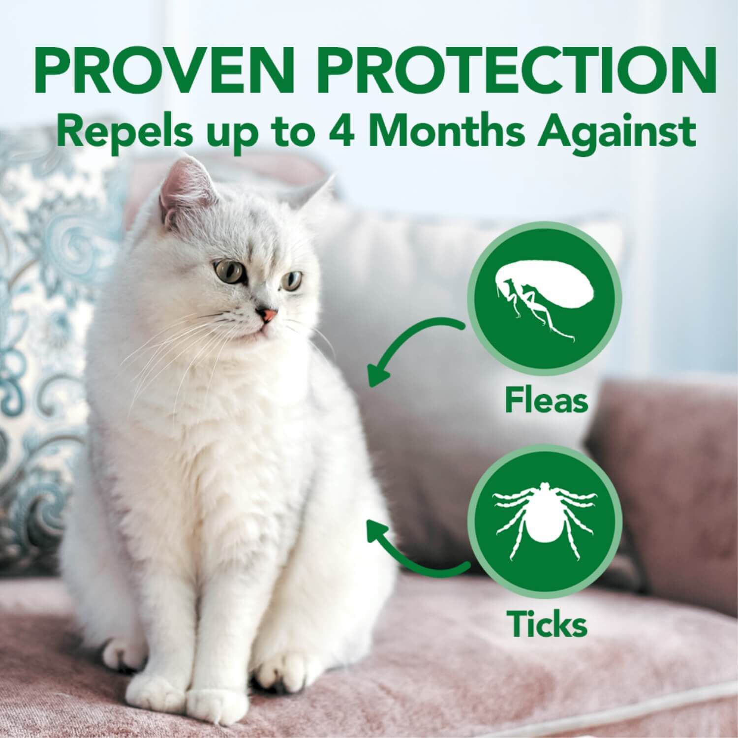 Flea & Tick Repellent Collar For Cats 1ea Pet Supermarket