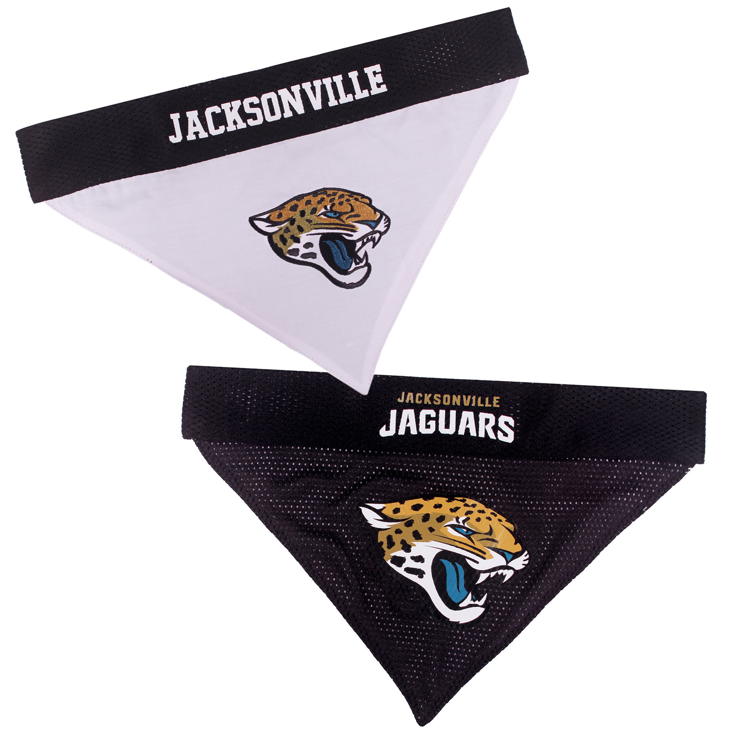 Pets First Jacksonville Jaguars Reversible Dog Bandana, Large/Extra Large