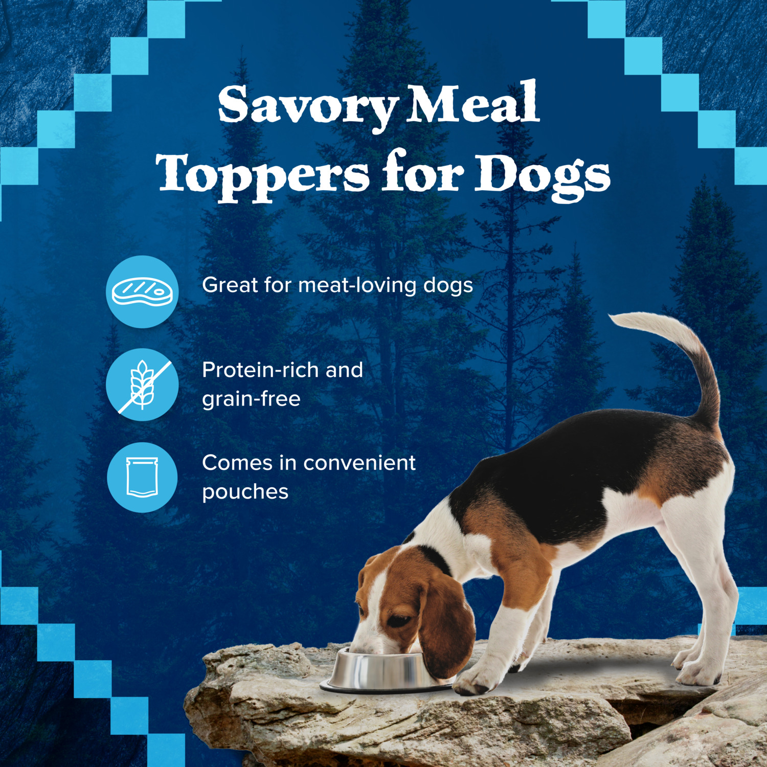 Blue Buffalo Wilderness Trail Toppers Wild Cuts Wet Dog Food, Chicken & Beef Flavors Variety Pack, 3-Oz, Case Of 12