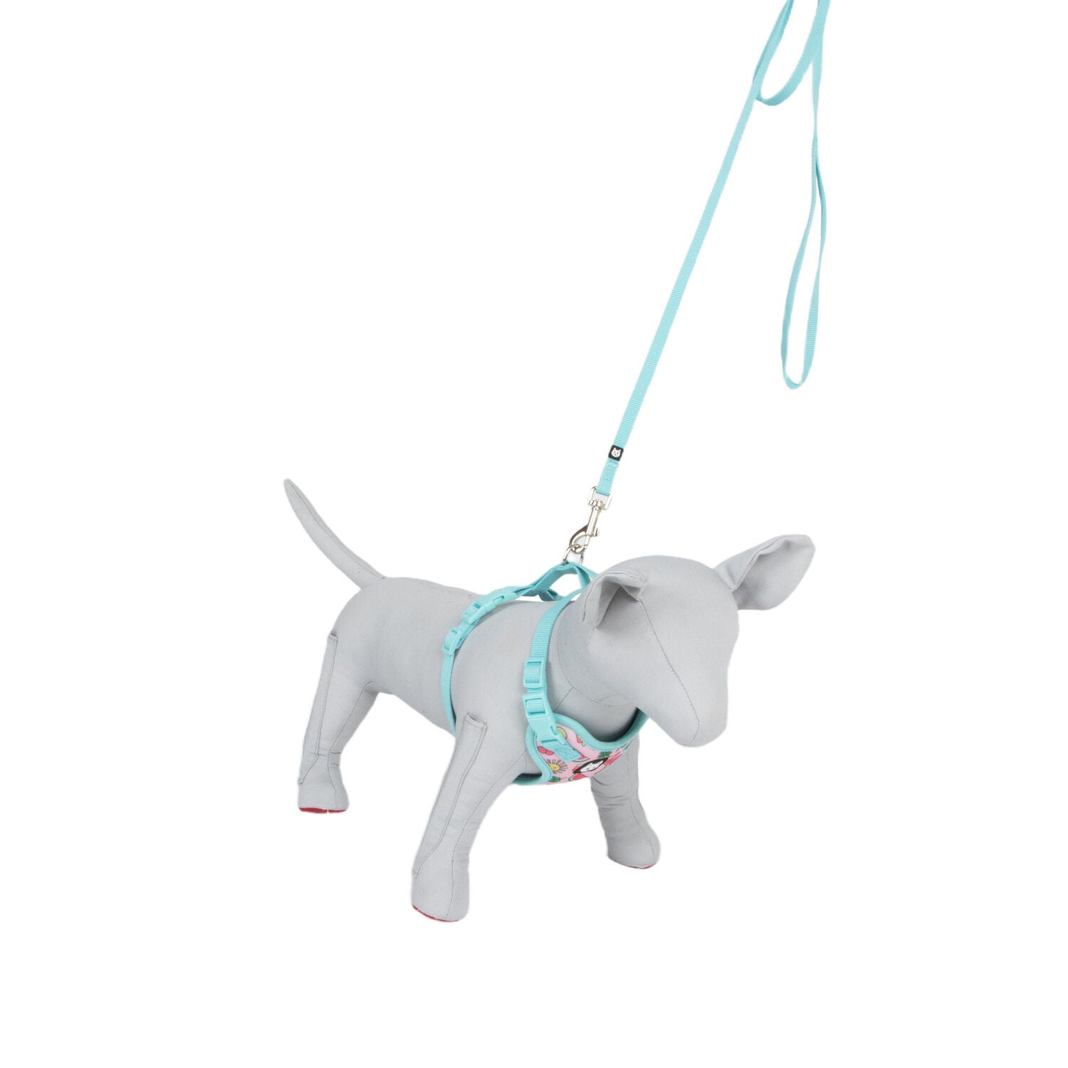 Bailey & Bella Pink & Blue Food Icons Cat Harness & Leash Set
