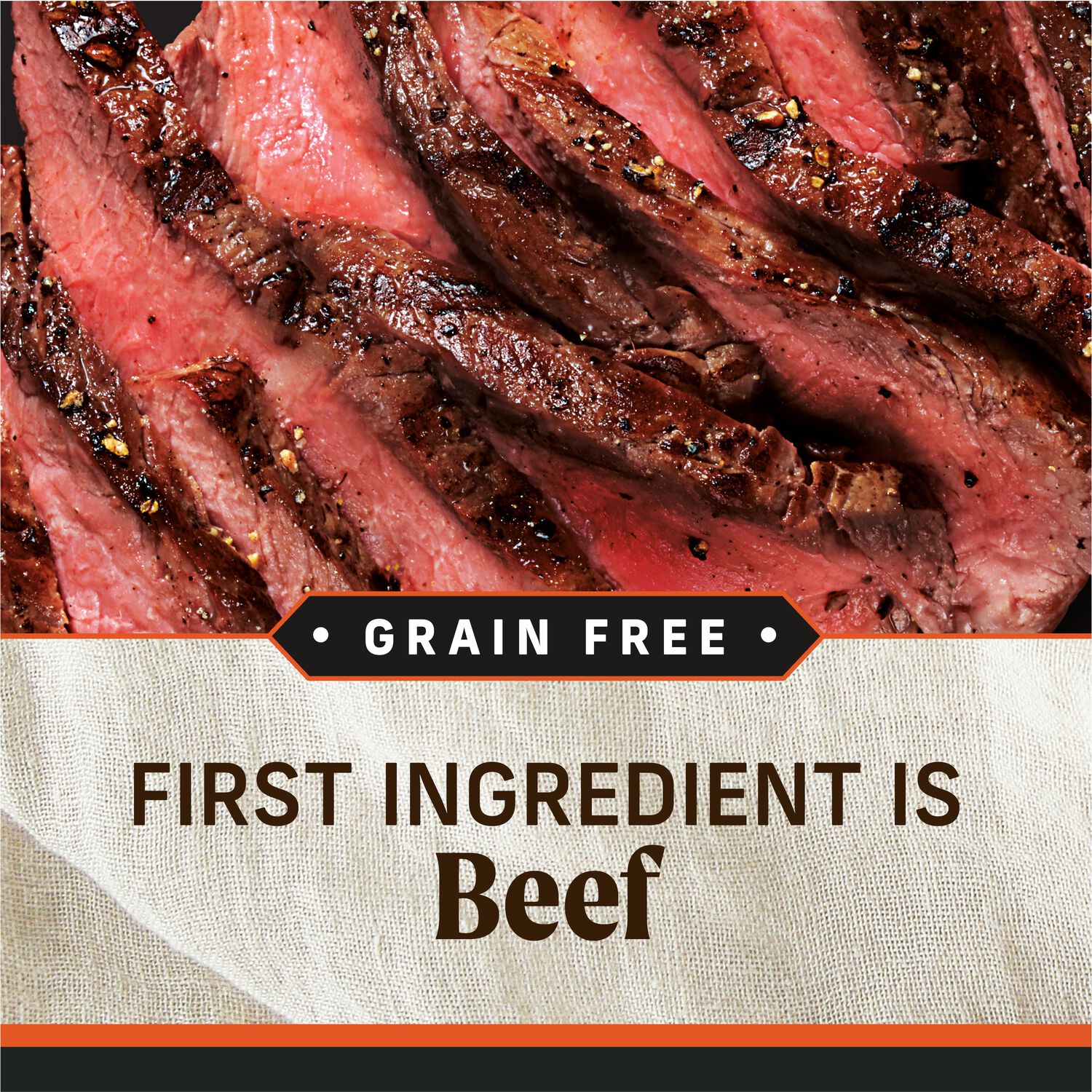 Merrick Grain-Free Premium And Natural Canned Soft And Healthy Wet  Dog Food, Real Texas Beef Dinner Recipe, 12.7-Oz Can