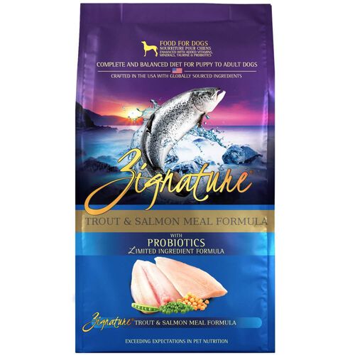 Zignature Trout & Salmon Formula Limited Ingredient Dry Dog Food